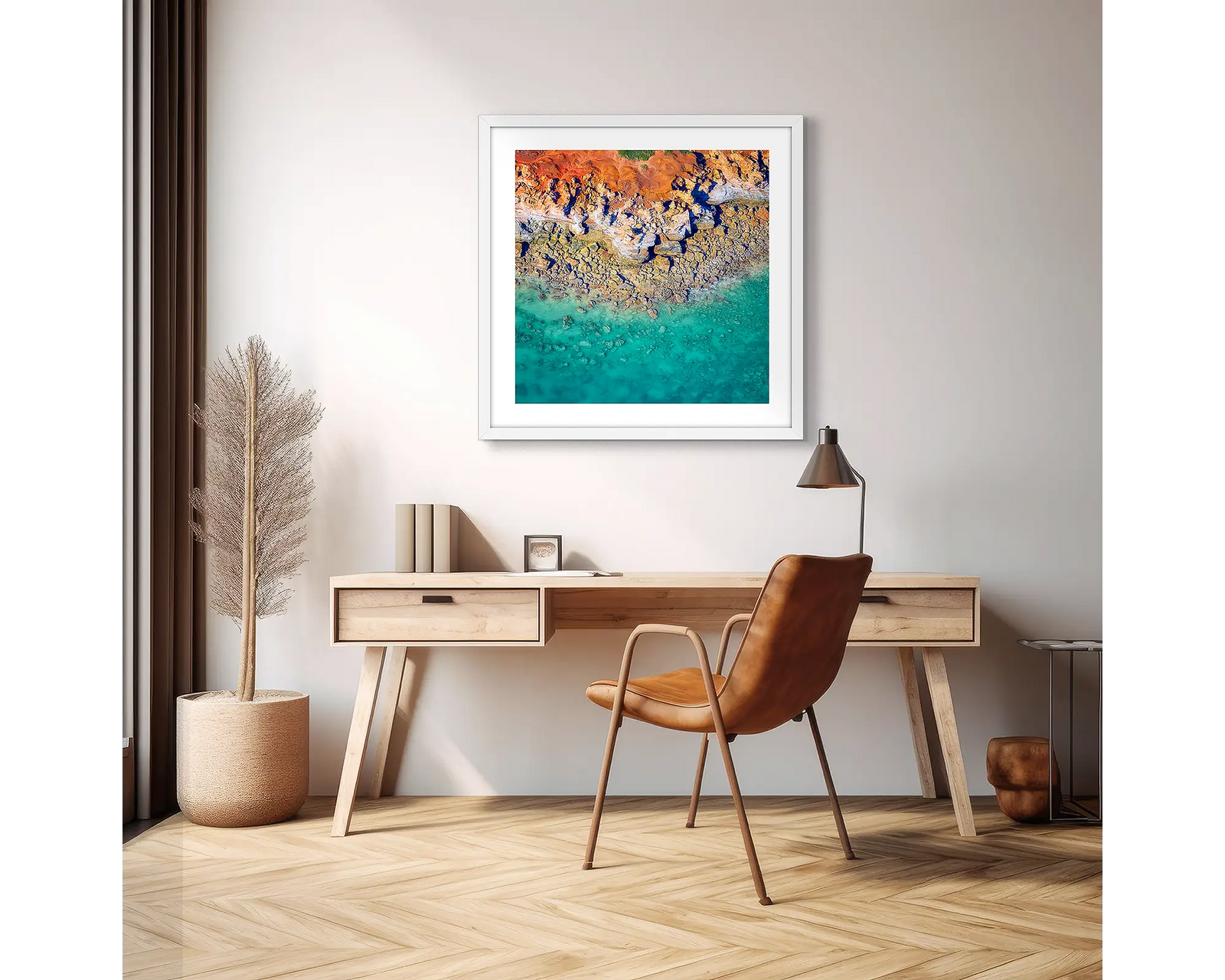 Dinosaur Land. Gantheaume Point viewed from above, Broome, Western Australia.