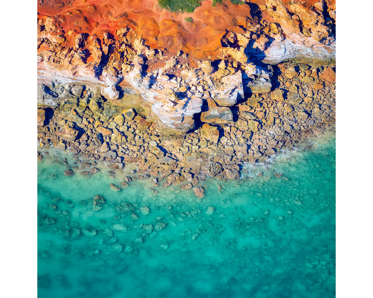 Gantheaume Point viewed from above, Broome, Western Australia.