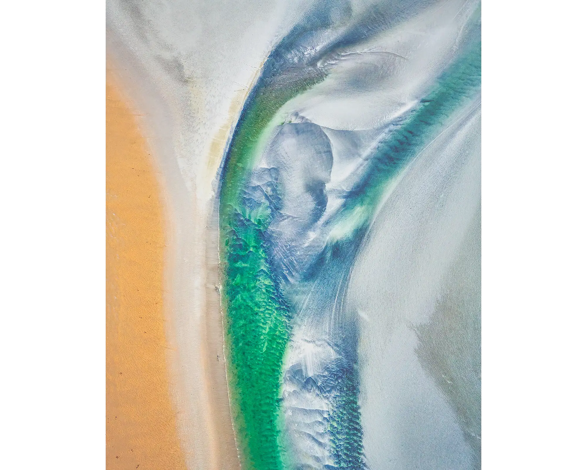 Displacement - Tidal patterns in Roebuck Bay, The Kimberley, Western Australia.