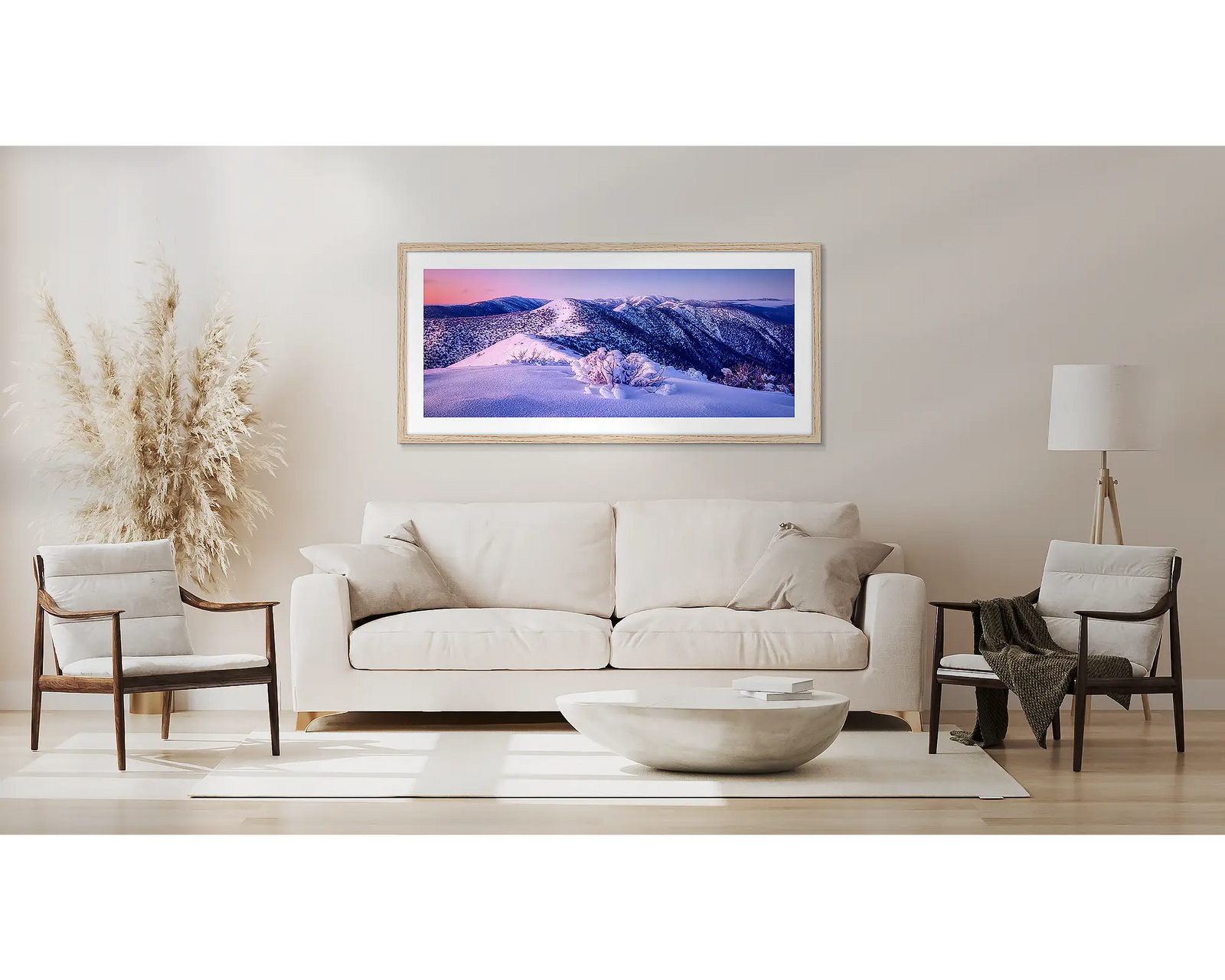 Distance. Winter view across the Razorback, Alpine National Park, Victoria.