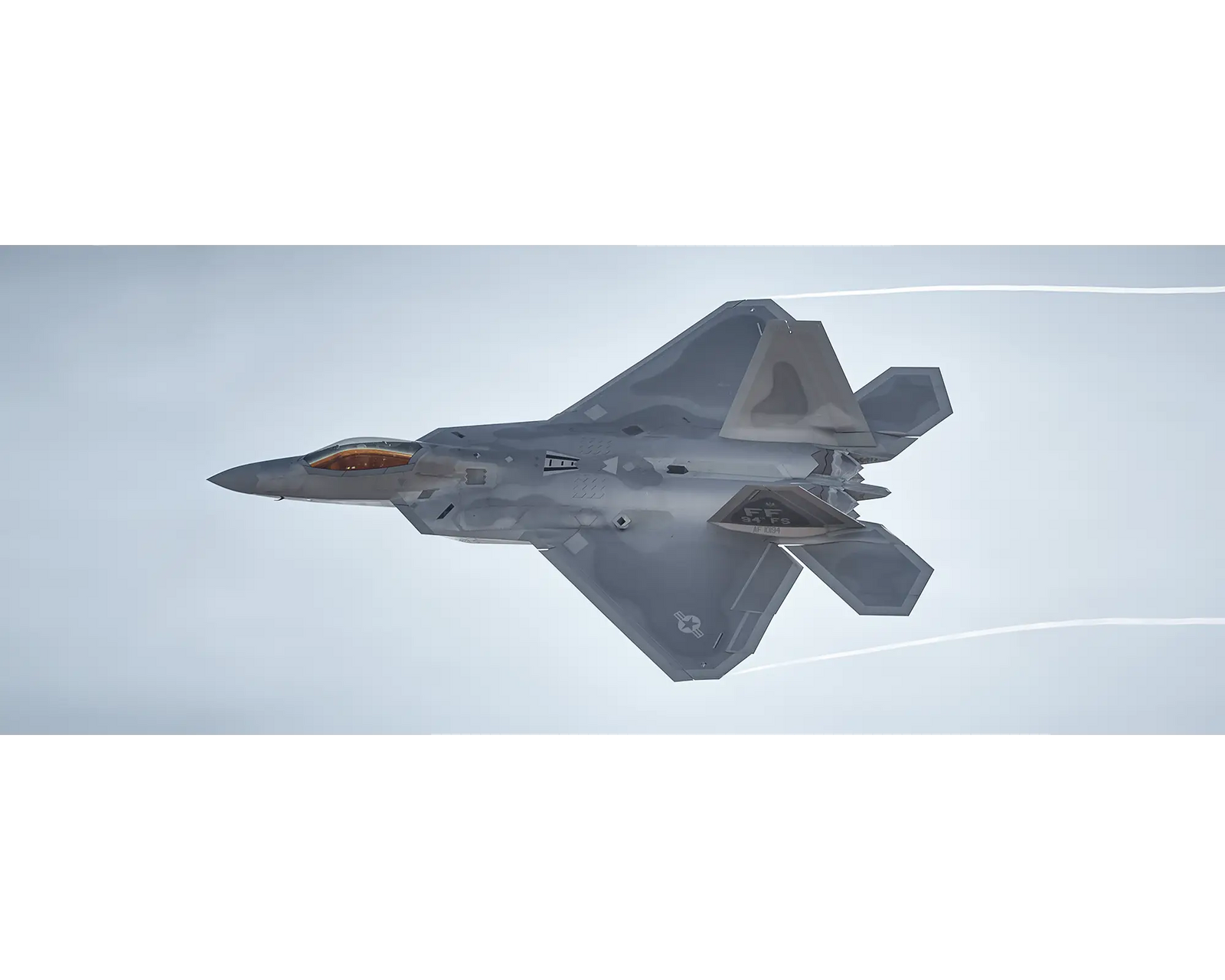 Dominating the Skies. United States Air Force F-22 Raptor in flight.