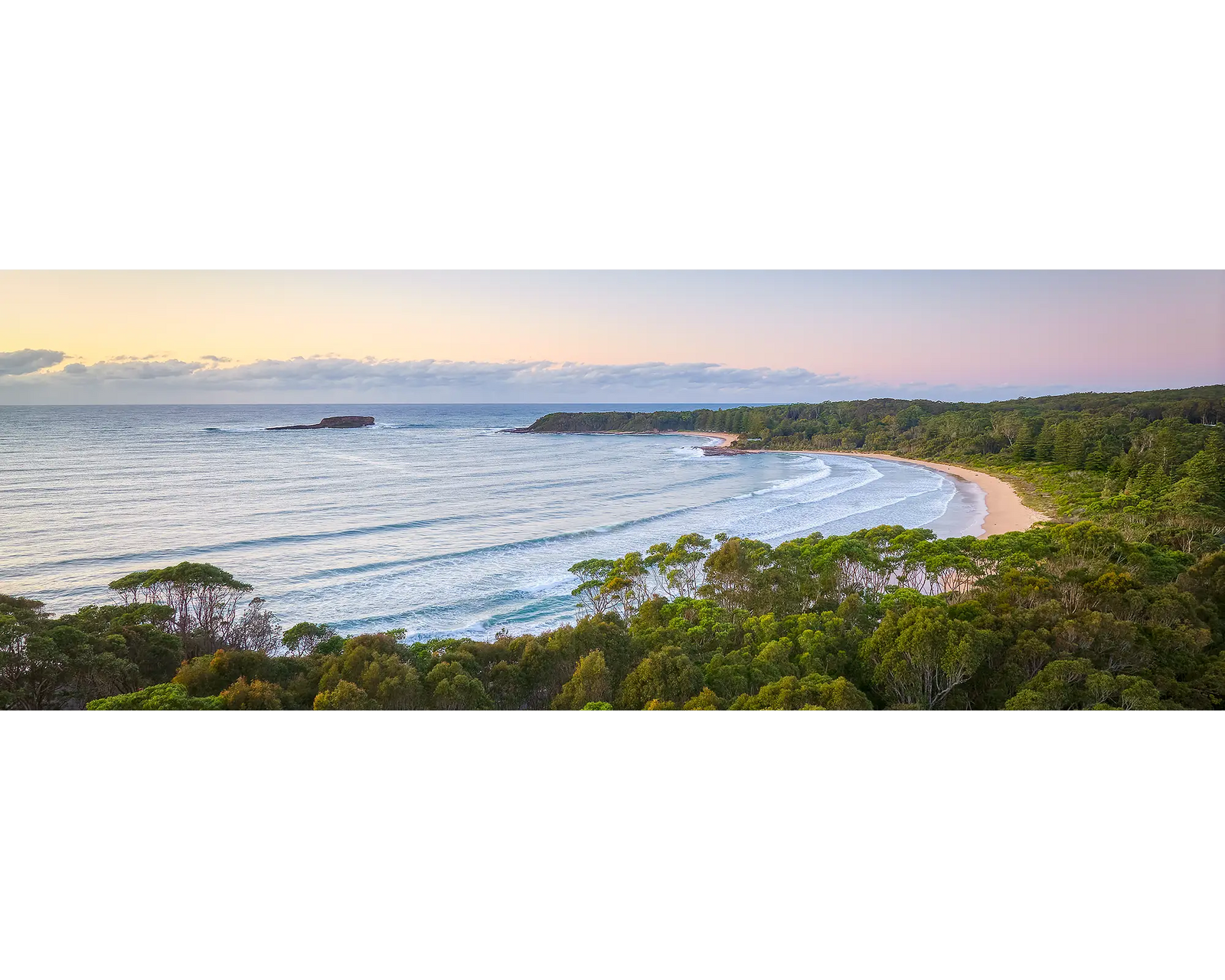 Durras Rise. Sunrise at Cookies Beach, Durras, New South Wales south coast.