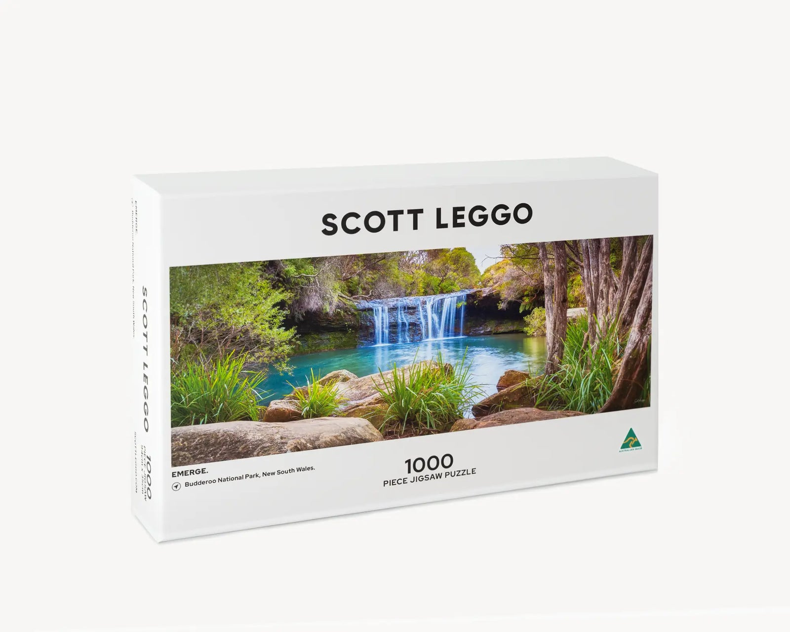 Emerge. 1000 piece jigsaw puzzle front of box.