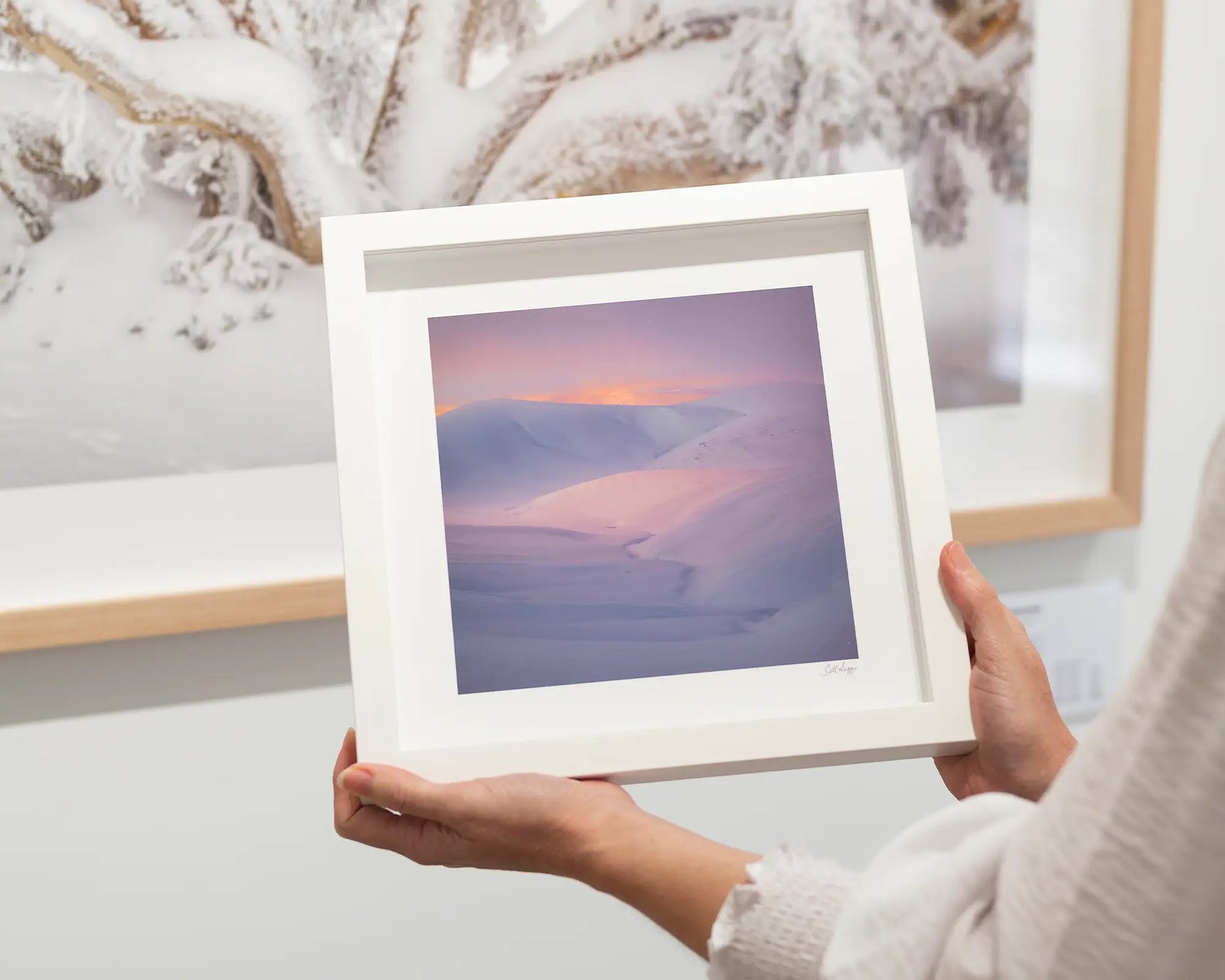 Essence Of Snowy. Winter sunset, Snowy River, Kosciuszko National Park.