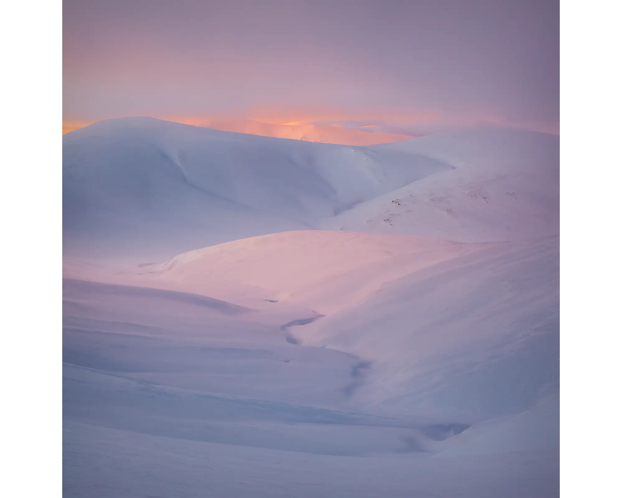 Essence Of Snowy - winter sunset, Snowy River, Kosciuszko National Park.