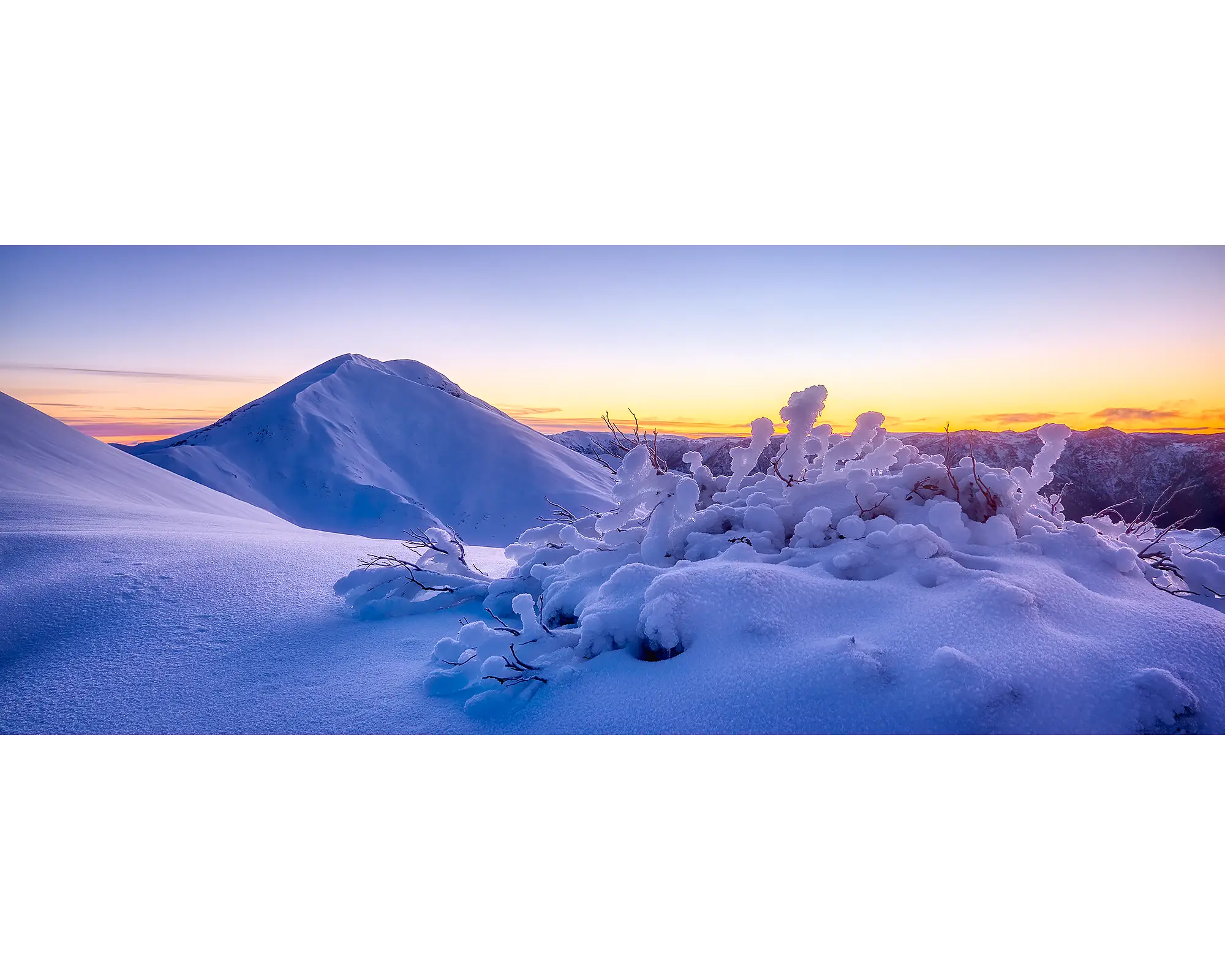 Feathertop Dawn, Sunrise Mount Feathertop, Alpine National Park, Victoria, Australia.