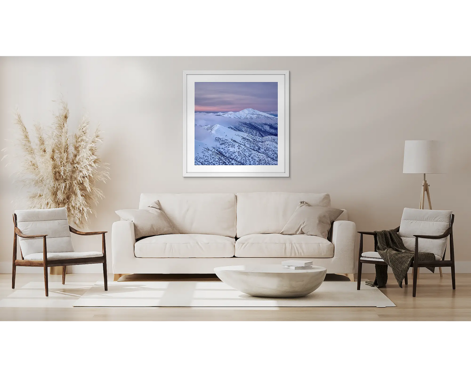 Feathertop Dusk. Mount Feathertop with winter snow at dusk.