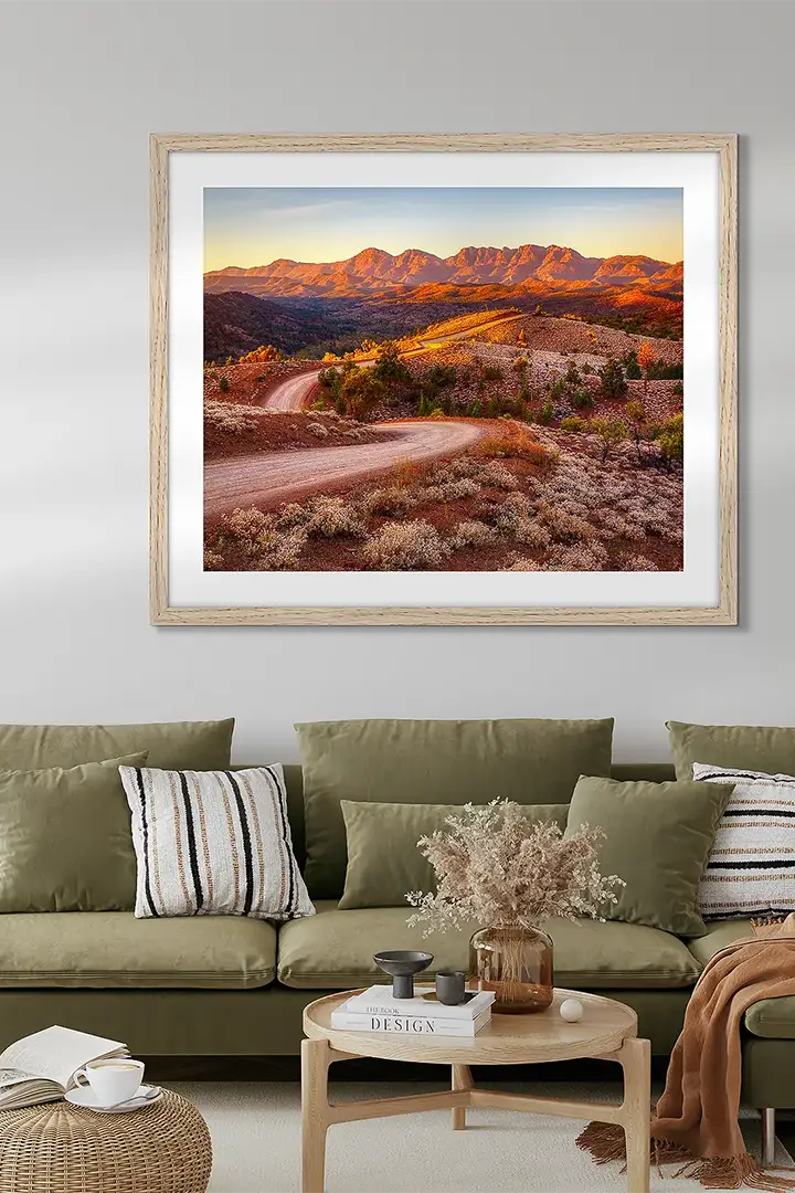 Flinders range wall art print collection.