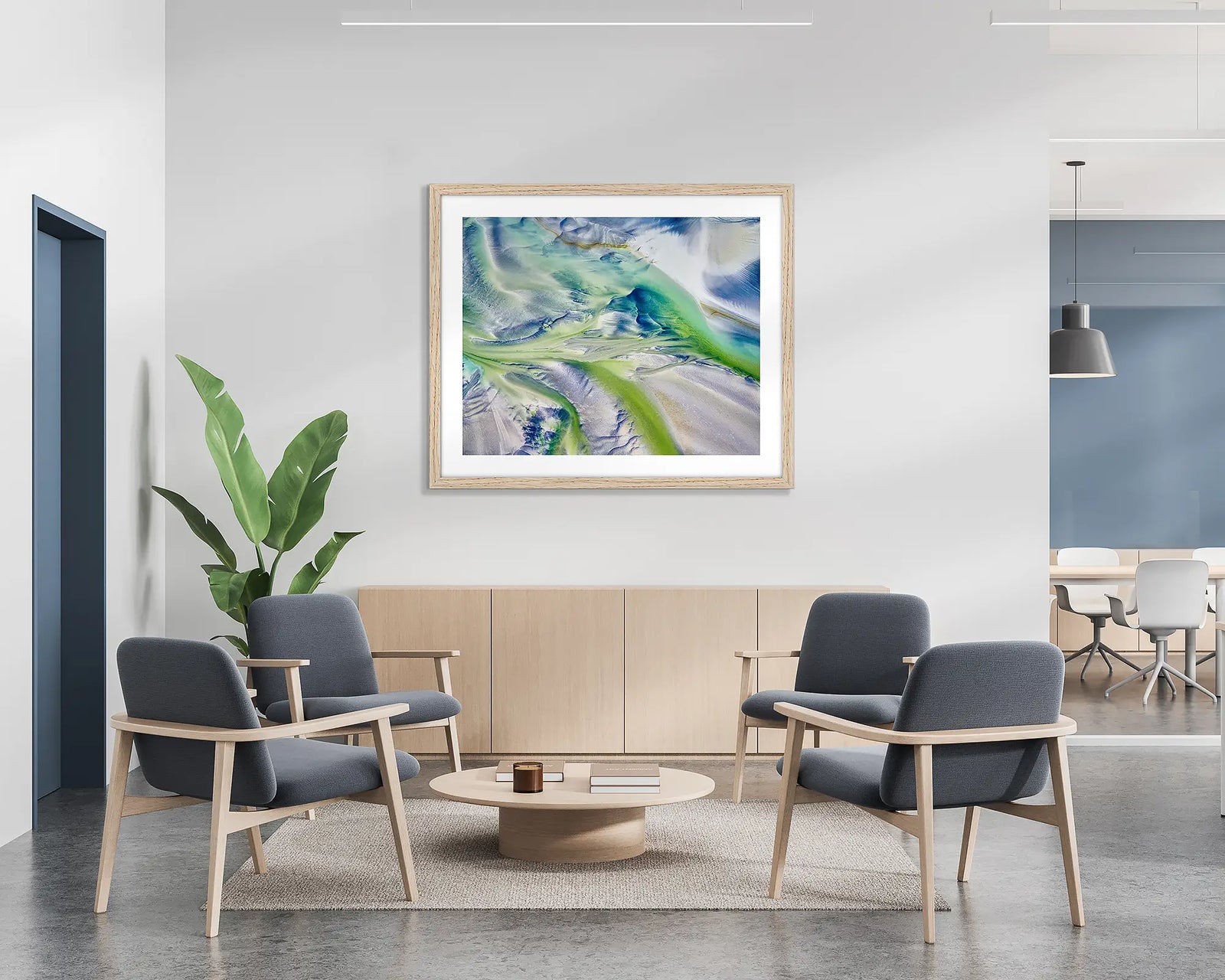 Flow - Tidal colours and patterns, Roebuck Bay, The Kimberley, Western Australia.