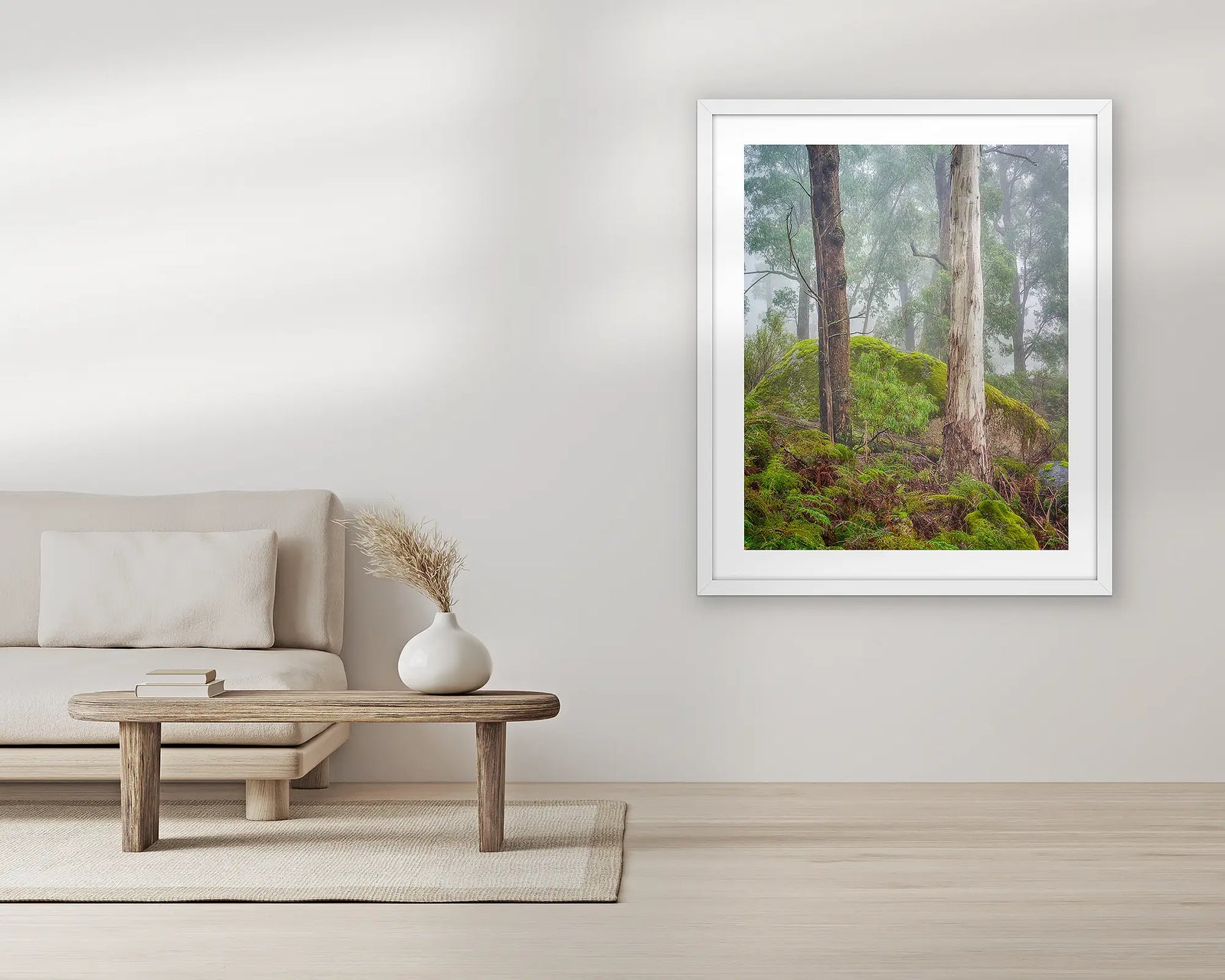 Forest Friends. Trees in a fog, Mount Buffalo National Park, Victoria, Australia.
