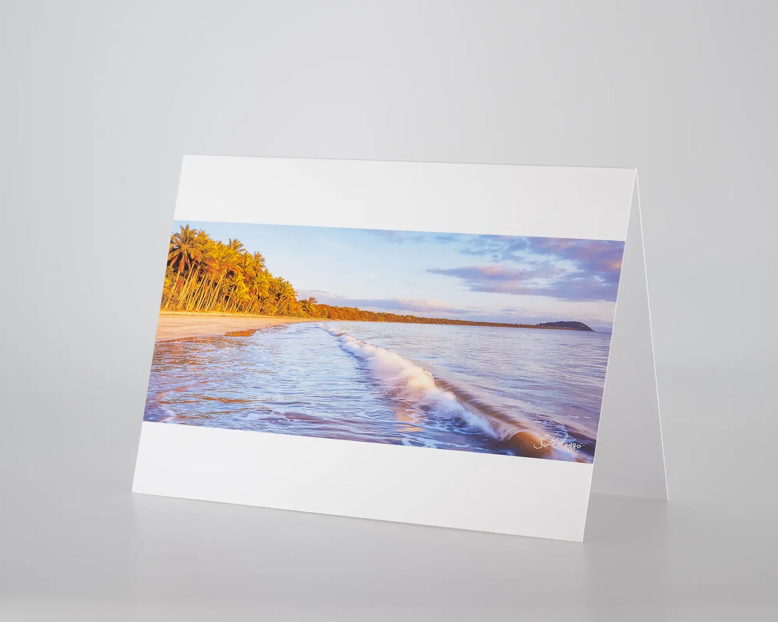 Four Mile Sunrise. Greeting card of sunrise  at Four Mile Beach, Port Douglas.