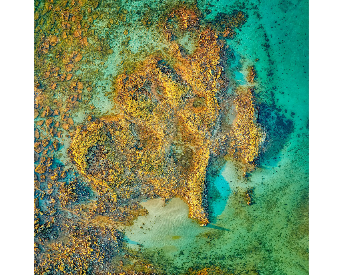 Exposed rock at James Price Point, The KImberley, Western Australia.