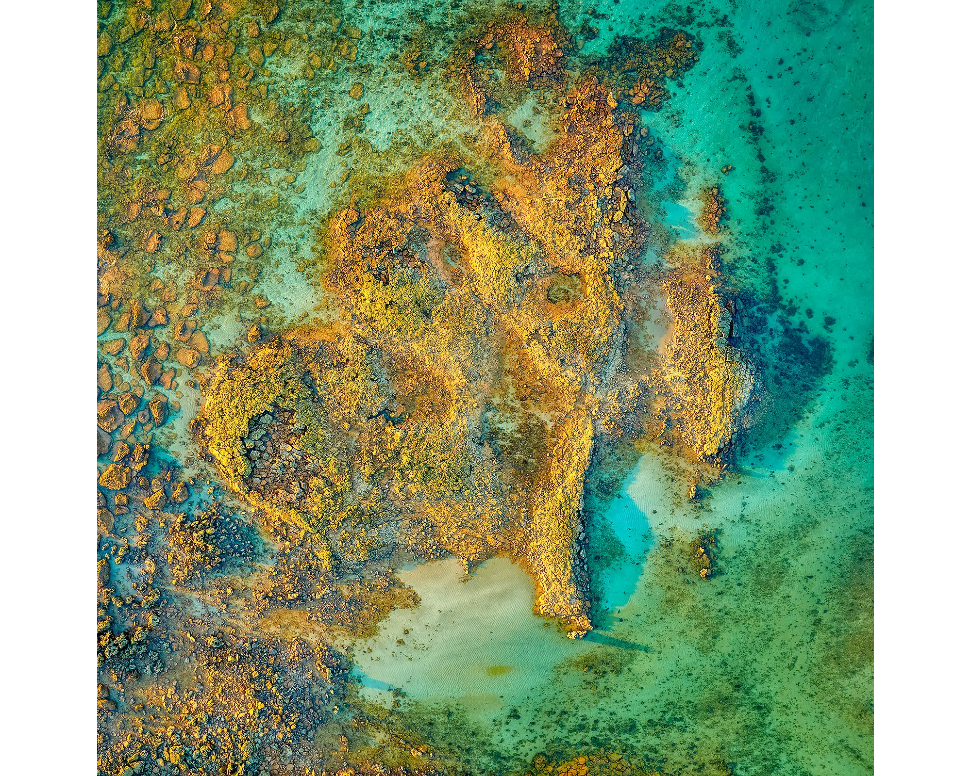 Exposed rock at James Price Point, The KImberley, Western Australia.