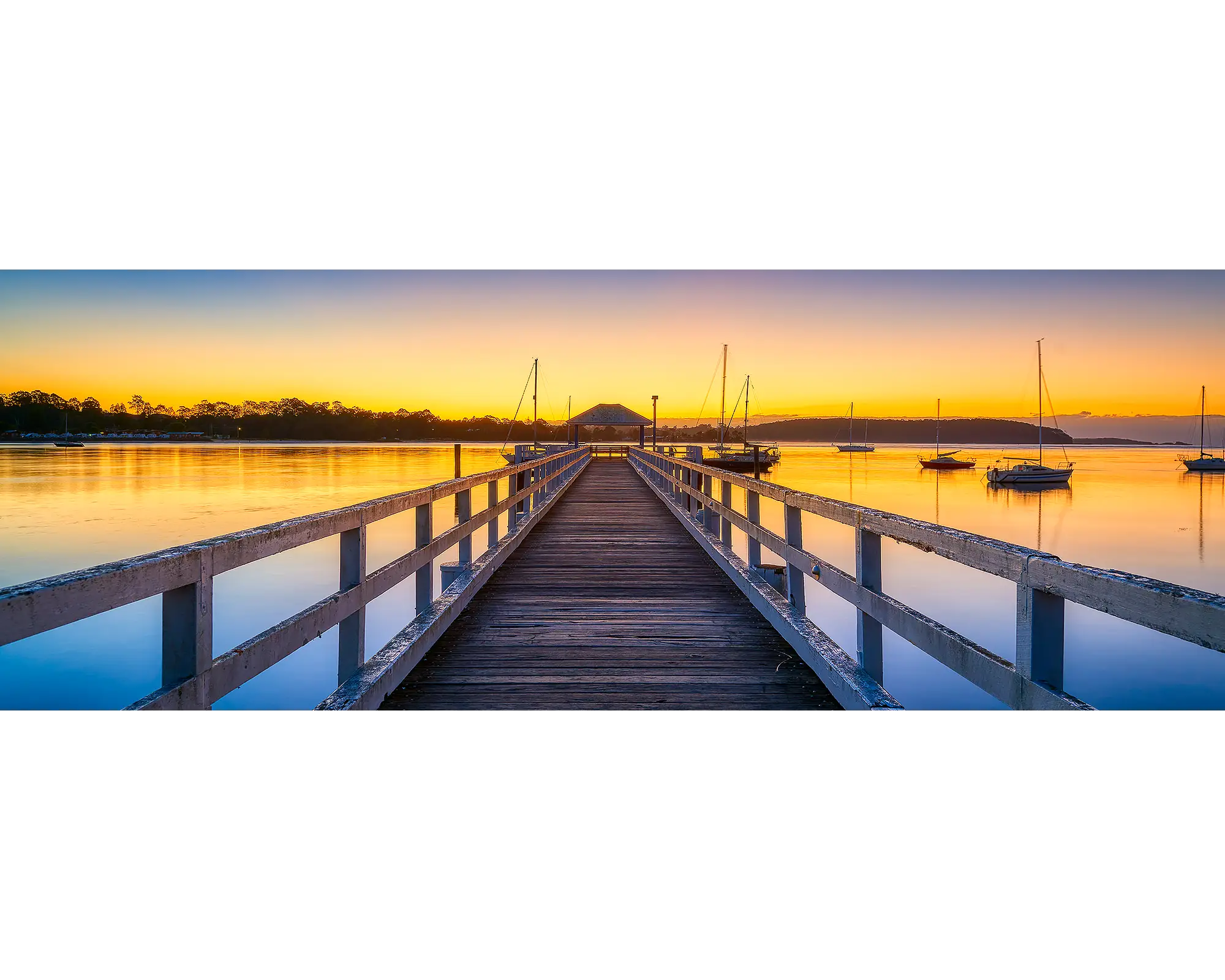 Sunrise over the Clyde River, Batemans Bay, NSW. 