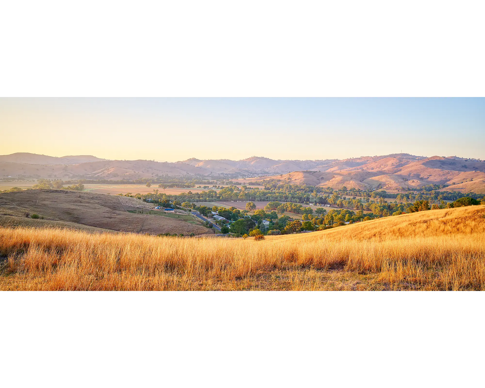 Golden Riverina. Sunrise, Gundagai, New South Wales, Australia.