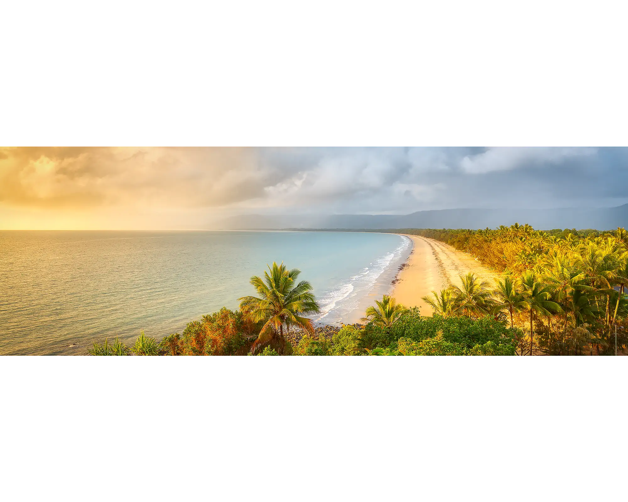 Good Morning. Sunrise at Four Mile Beach, Port Douglas, Queensland, Australia.