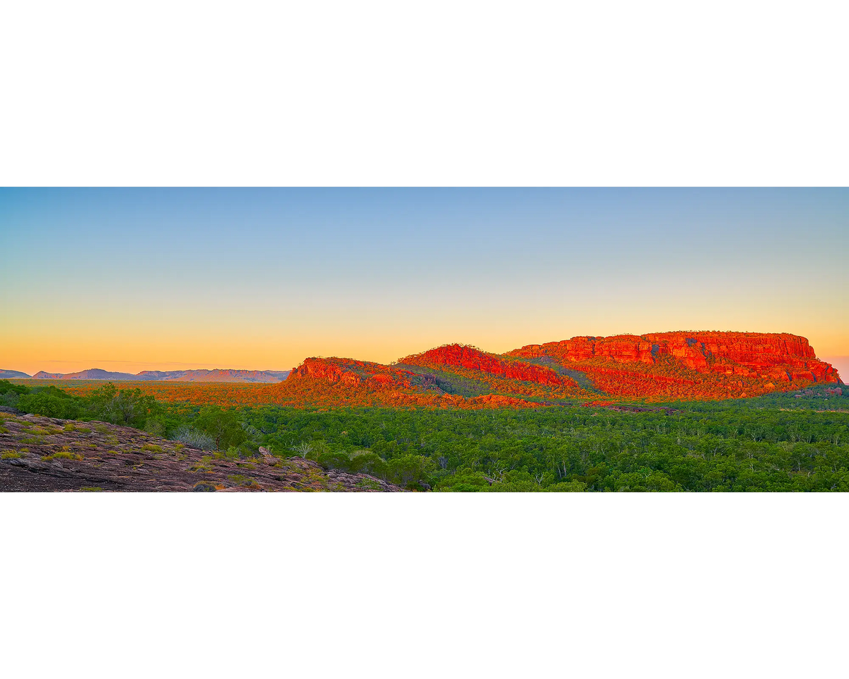 Sunset over Nourlangie Rock (Burrungguy), Kakadu National Park, NT. 