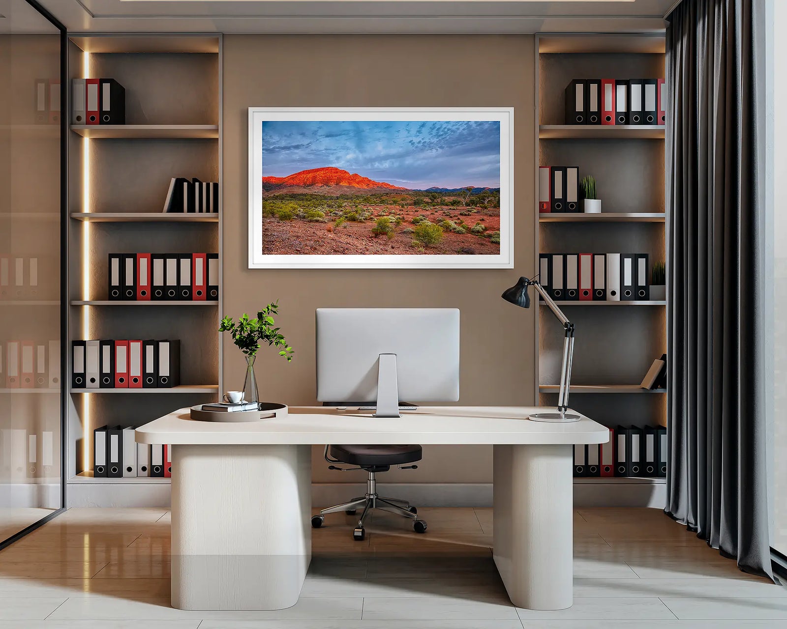 Heysen Heartland. Sunrise over Heysen Range, Flinders Ranges, South Australia.