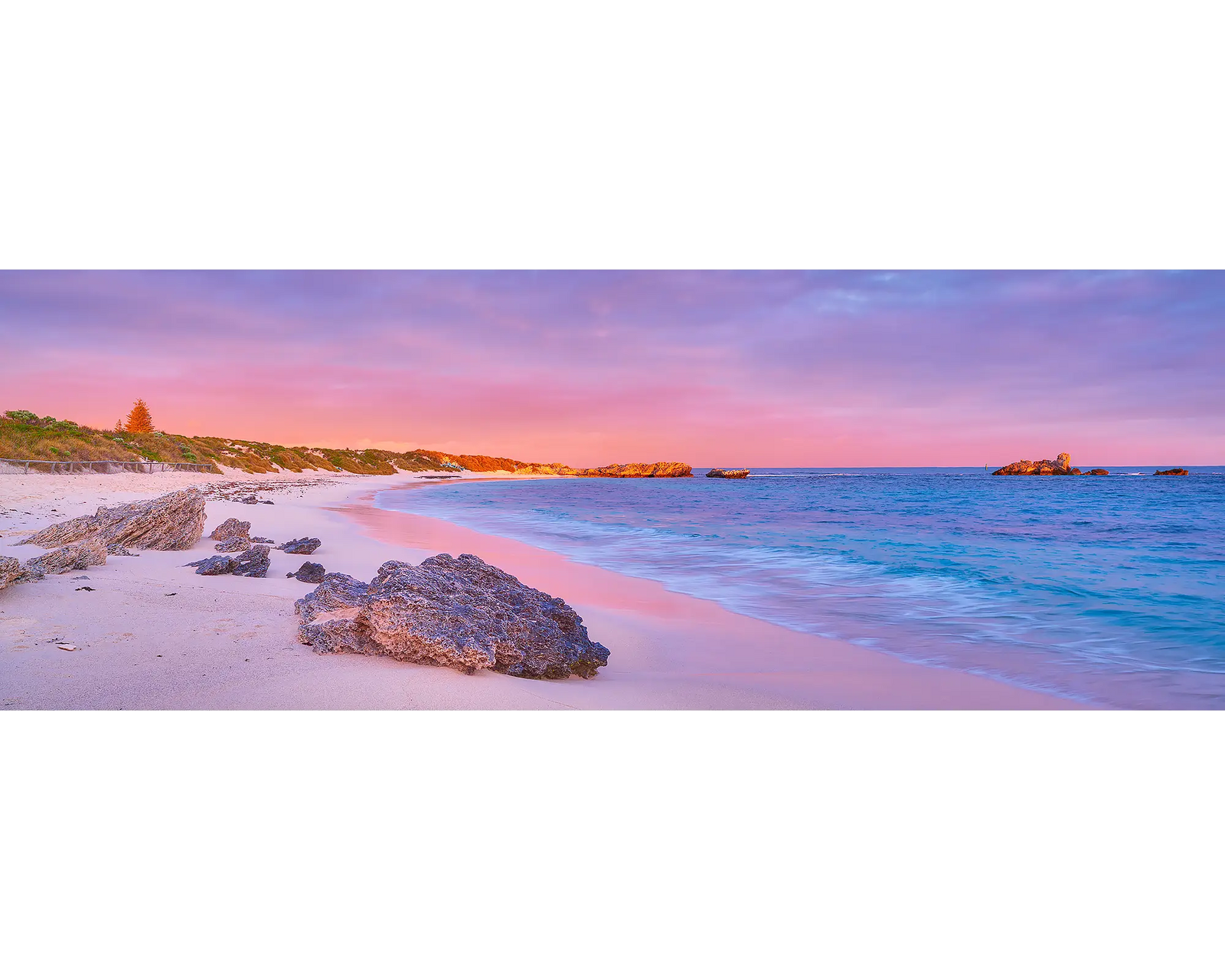 Pinky Beach at sunrise, Rottnest Island, WA. 