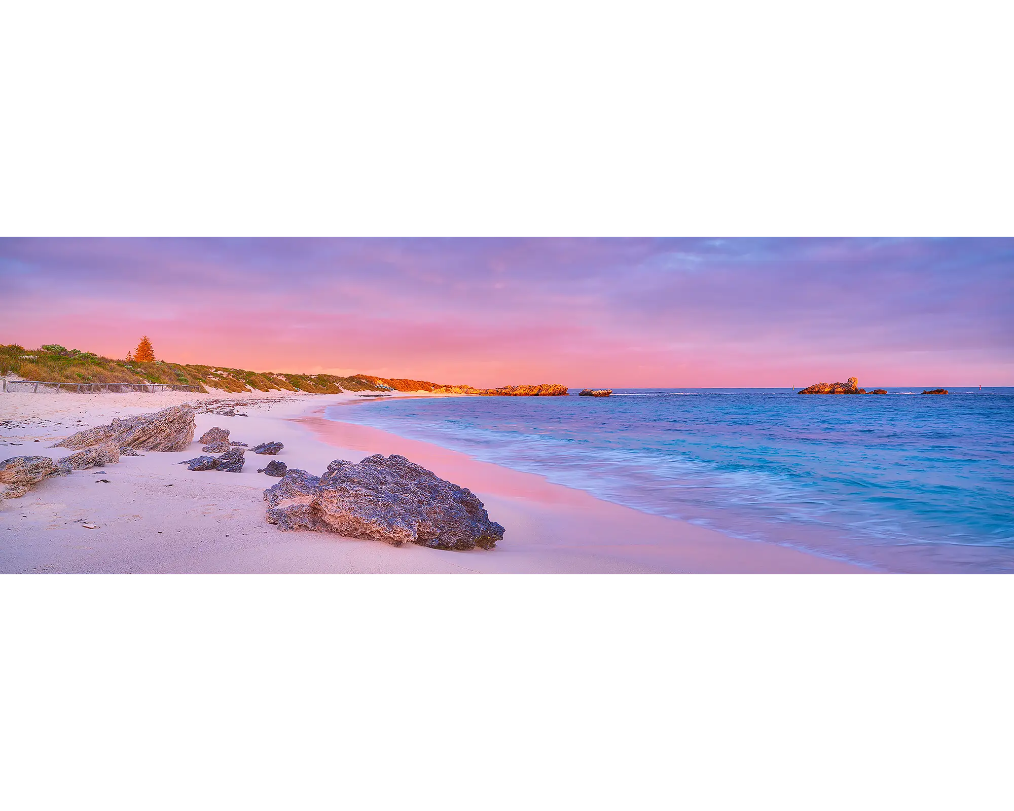 Island Getaway - Pinky Beach at sunrise, Rottnest Island, Western Australia.