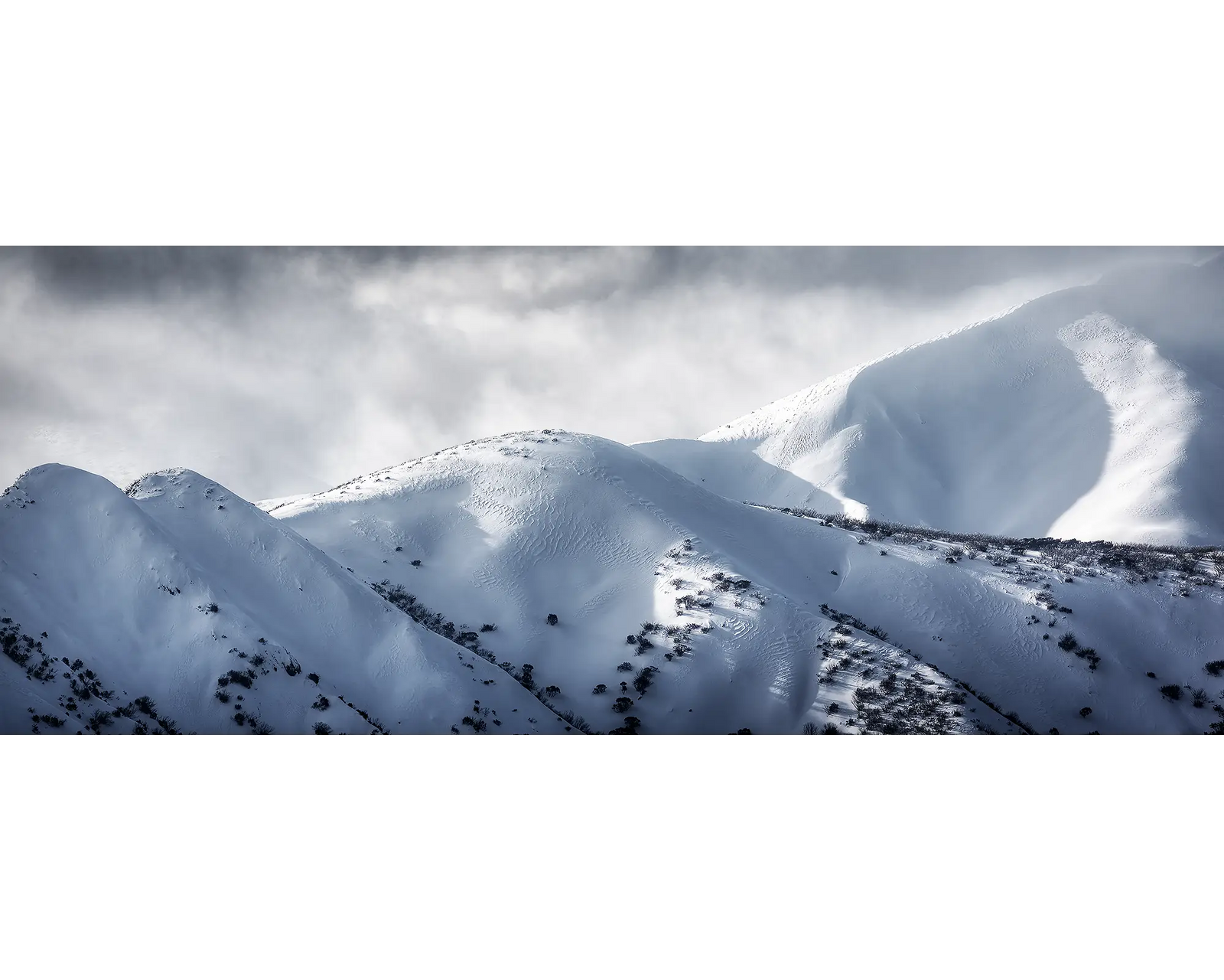 Journey To The Summit - Mount Feathertop with snow, Victoria, Australia.