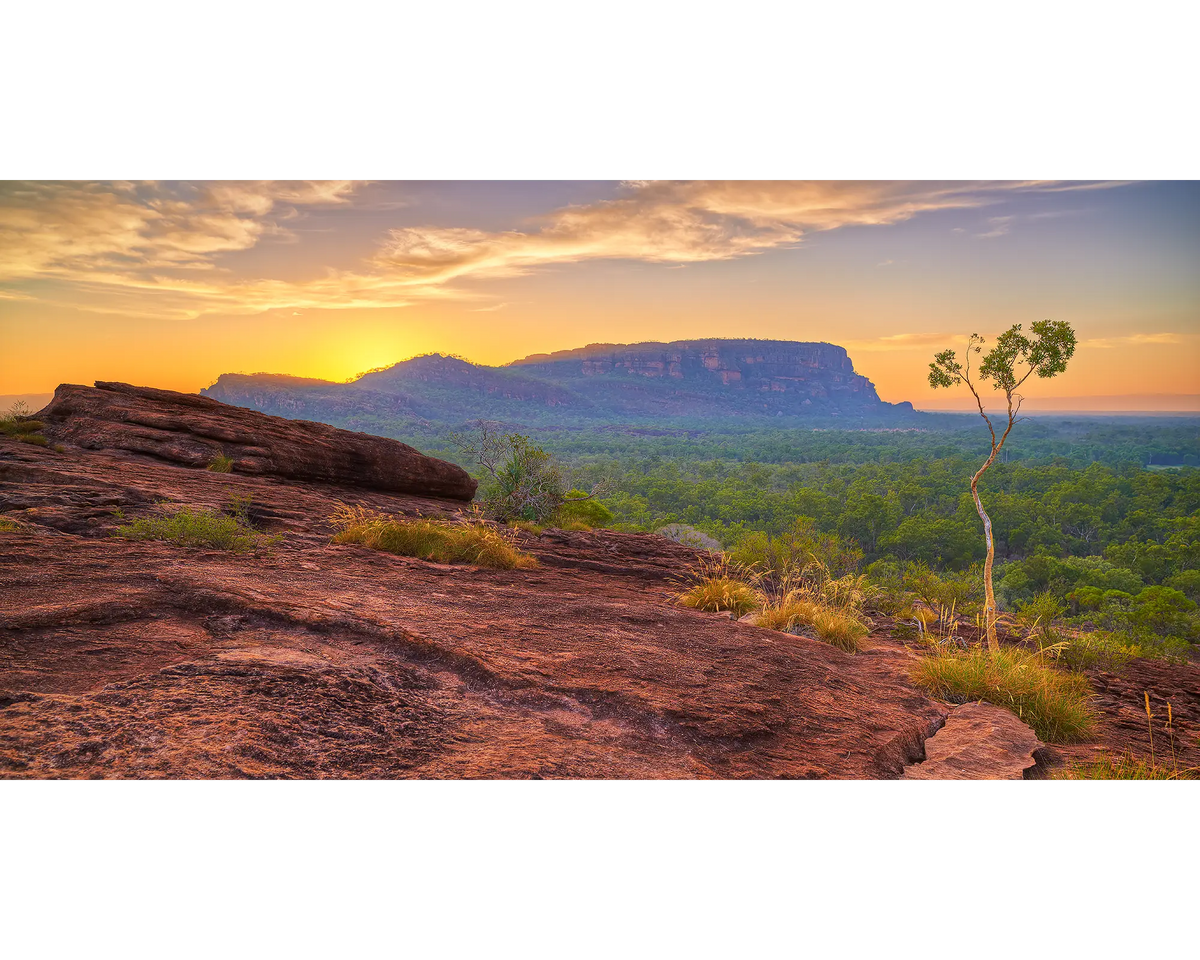 Kakadu Dreaming. Sunset over over Nourlangie Rock, Kakadu National Park, Northern Territory, Australia.