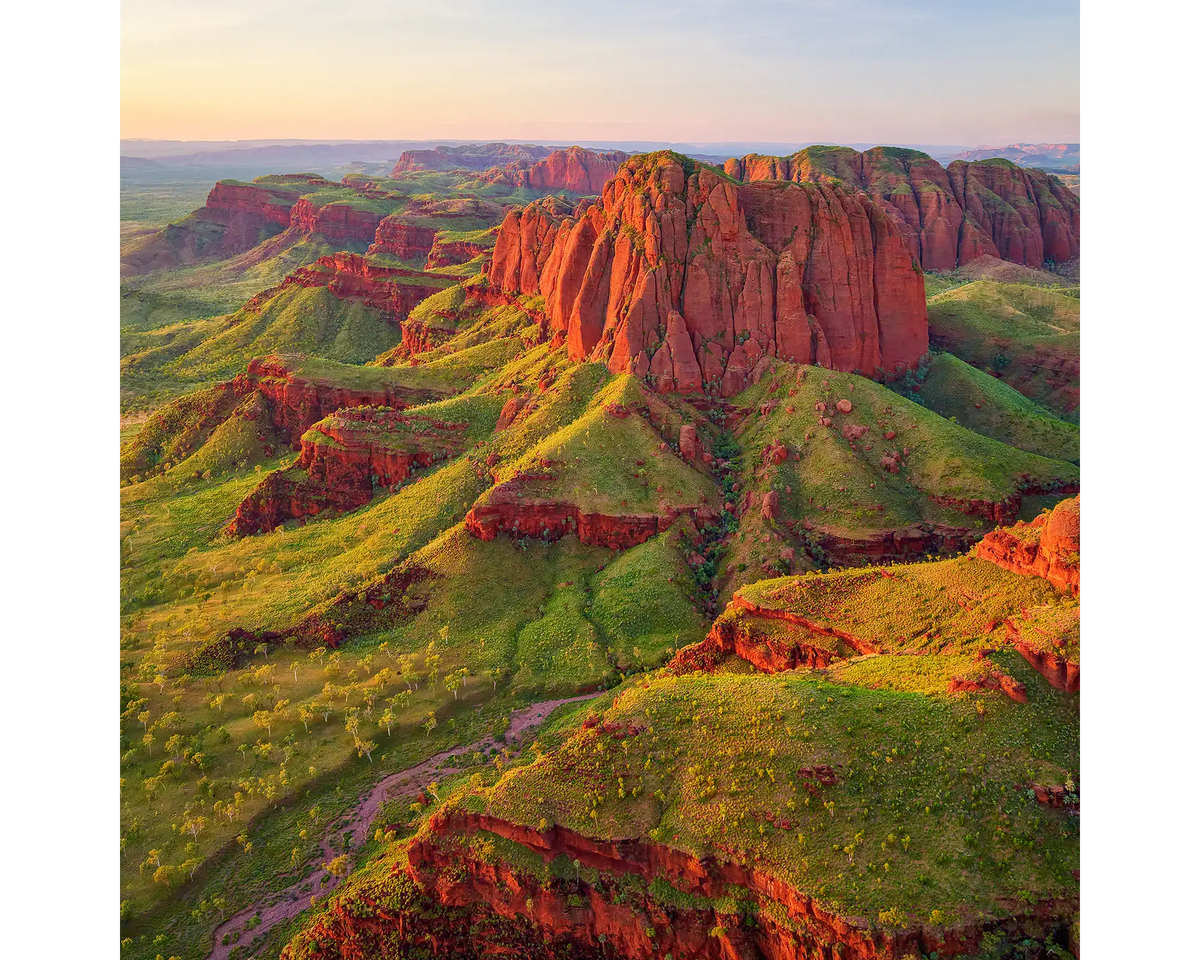 Sunset over the East Kimberley, Western Australia.