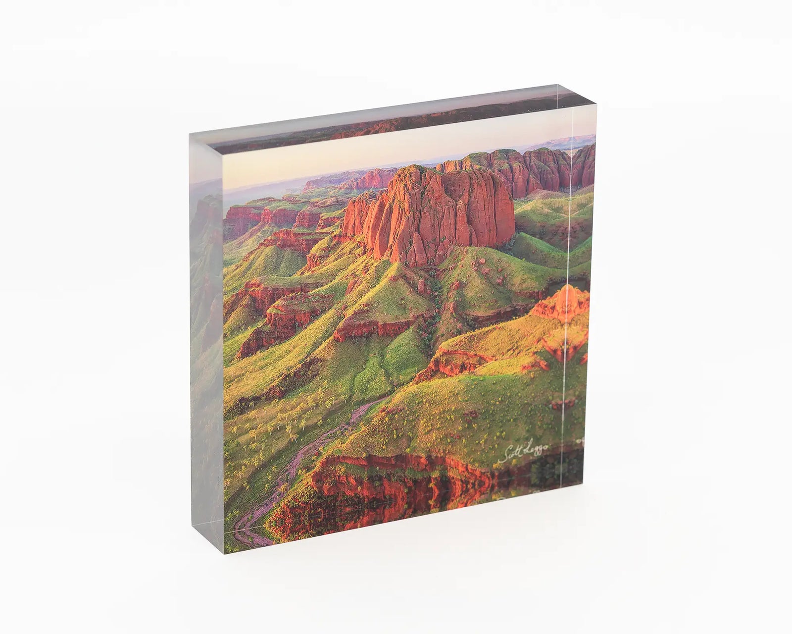 Kimberley Spirit acrylic block, The Kimberley aerial photography artwork.