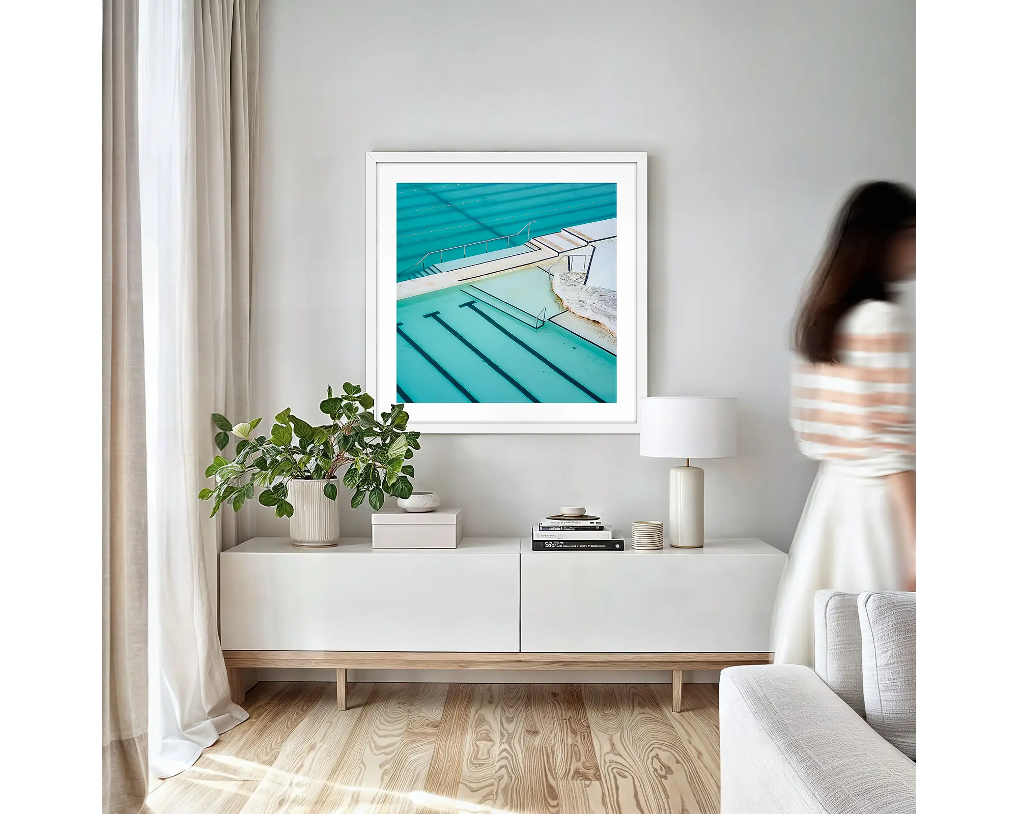 Lines - Icebergs Ocean Baths, Bondi, Sydney, New South Wales, Australia.