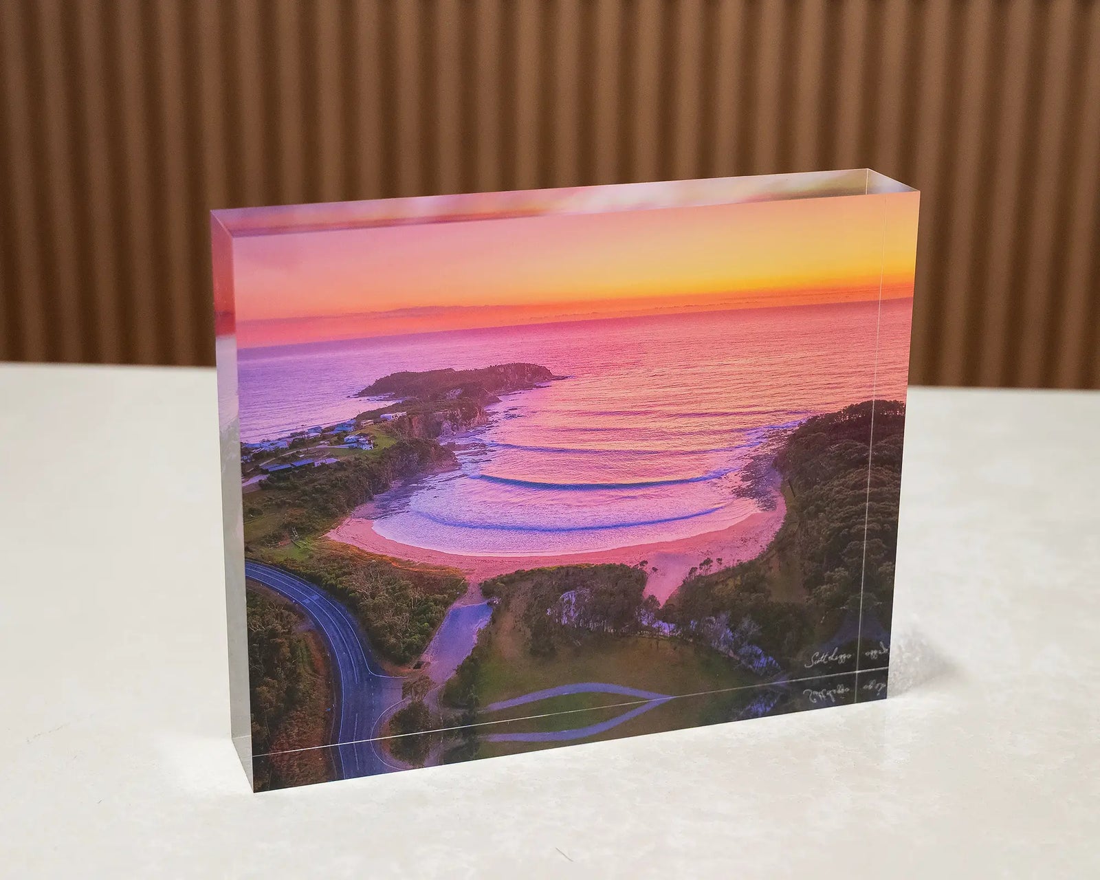 McKenzies Glow. McKenzies Beach at sunrise, South Coast, New South Wales.