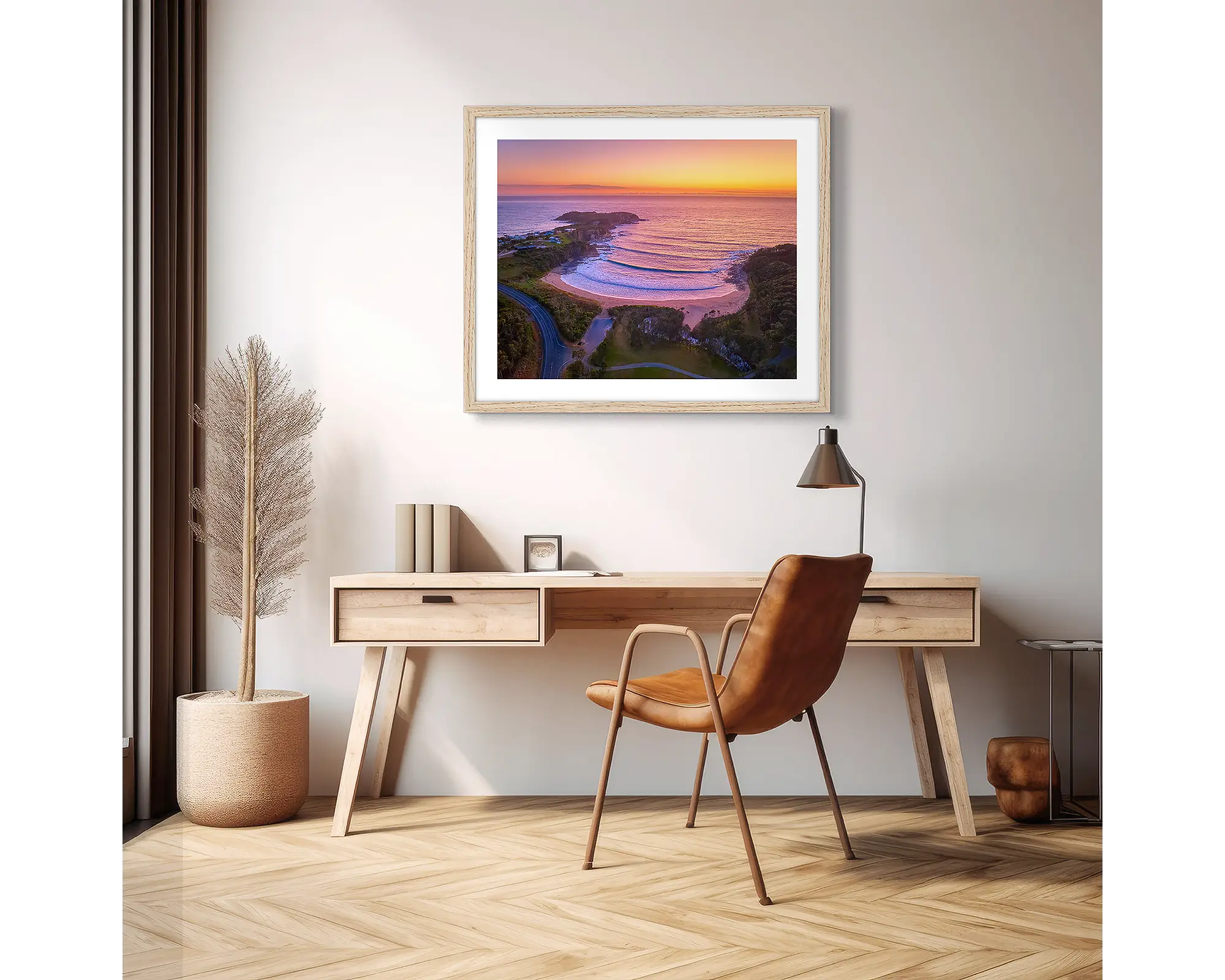 McKenzies Glow. McKenzies Beach at sunrise, South Coast, New South Wales.