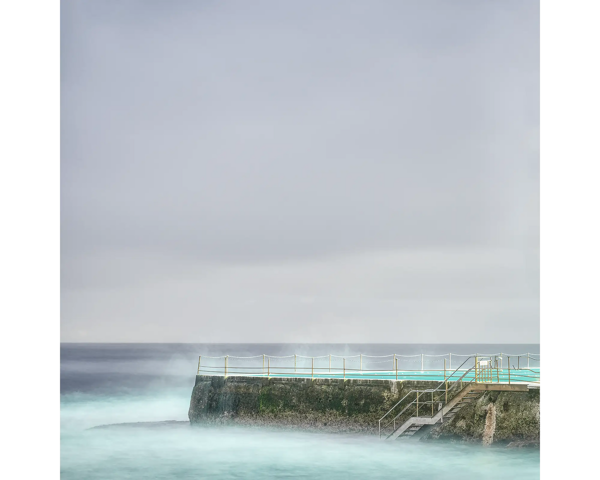 Moody Bondi - early morning at Icebergs, Bondi, Sydney.