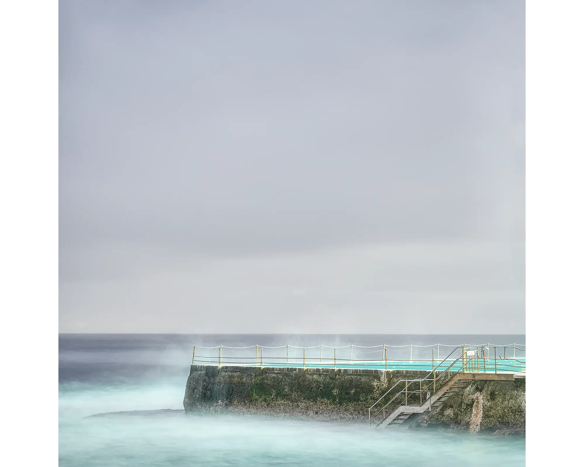 Moody Bondi - early morning at Icebergs, Bondi, Sydney.