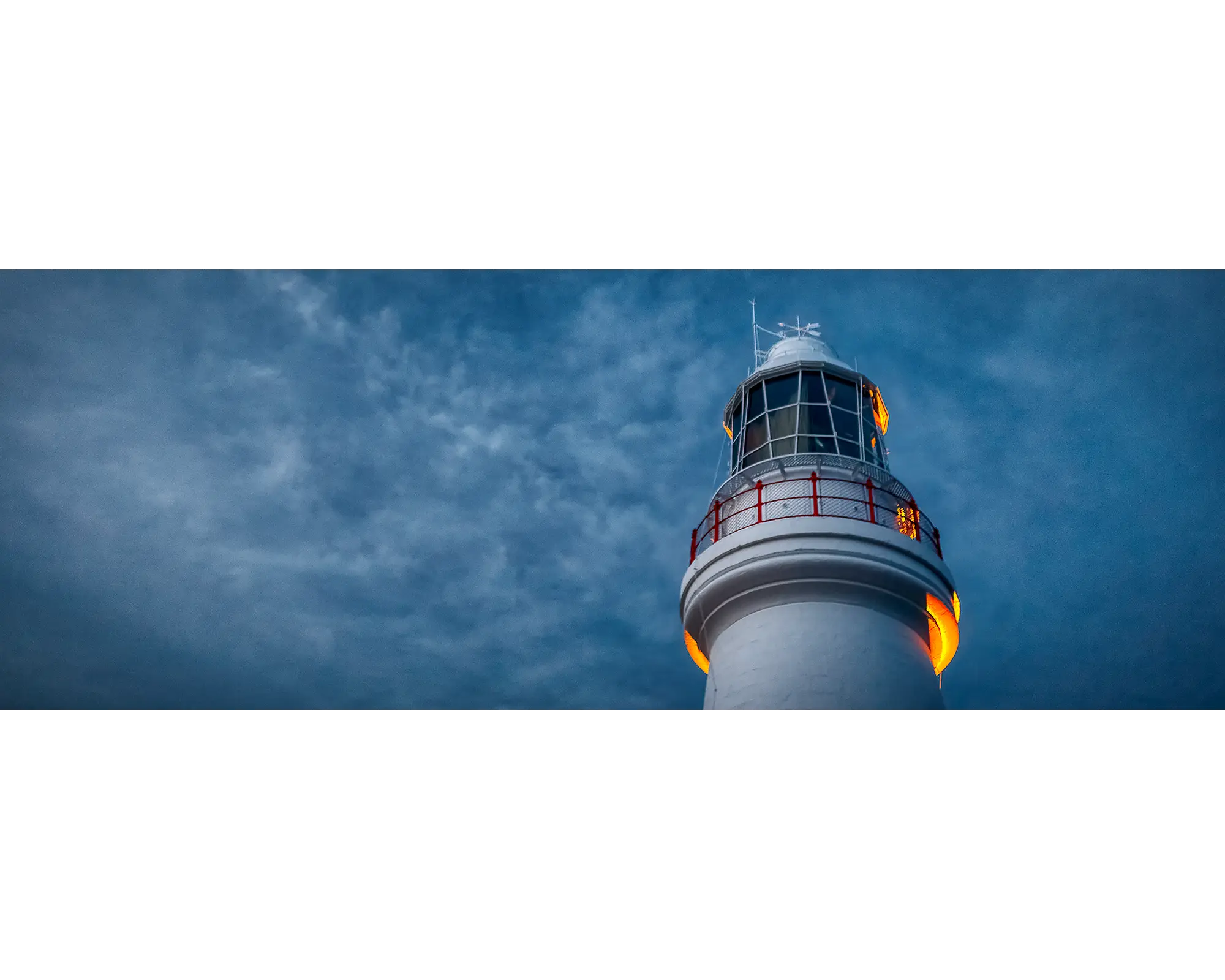 Moon rising over Cape Otway Lightstation, Cape Otway, Victoria. 