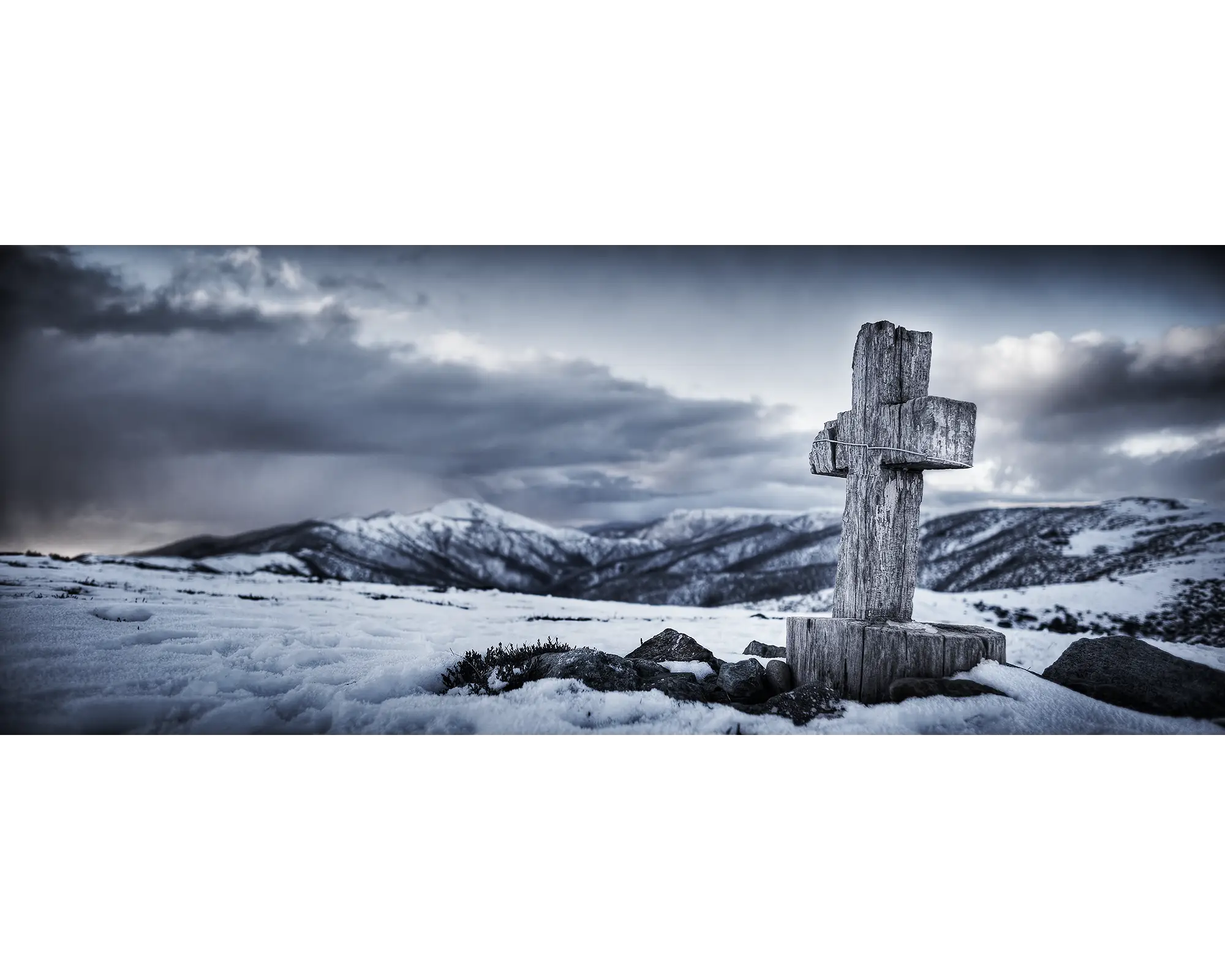 Mountain Cross. Mount Hotham, Alpine National Park.