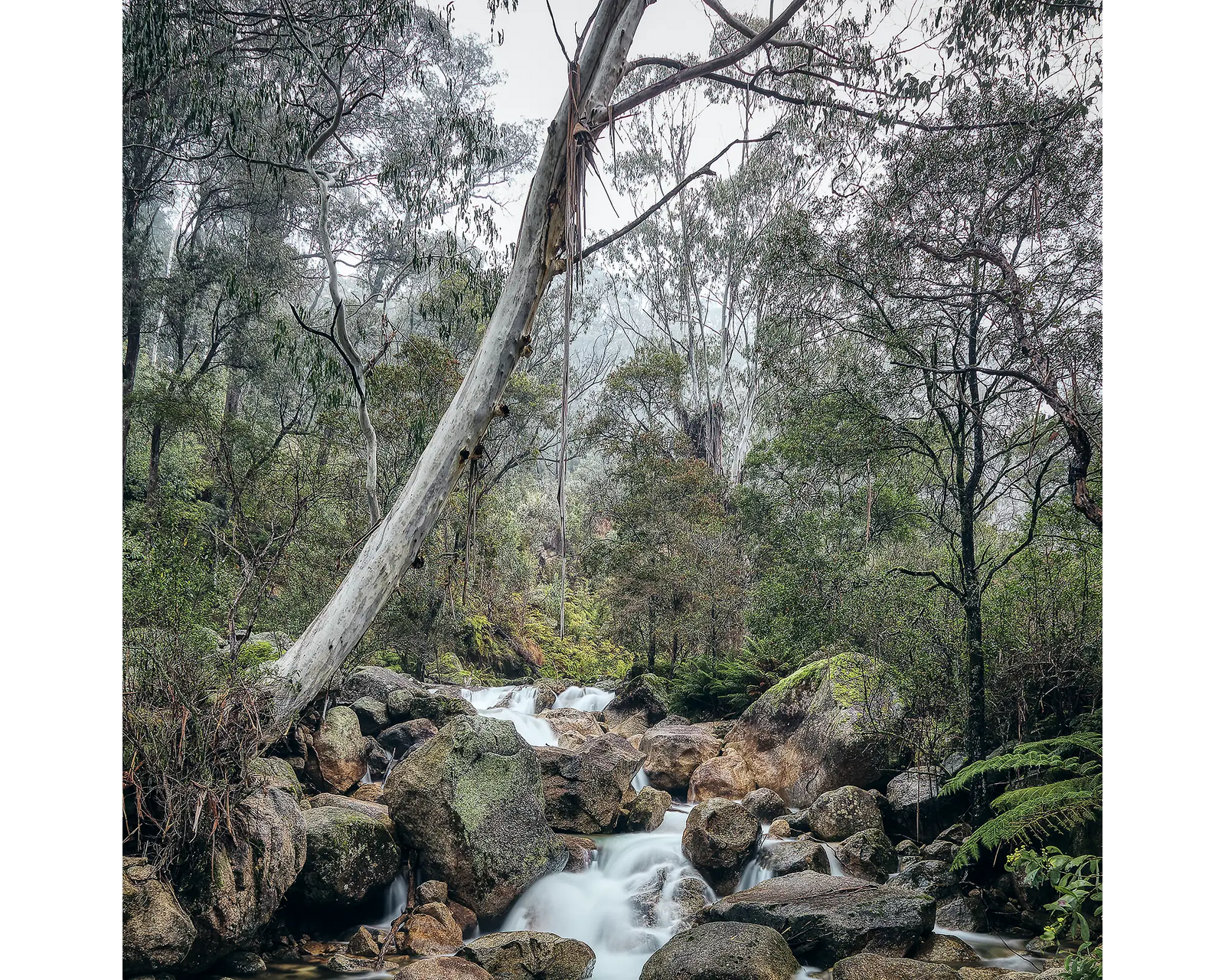 Mountain Flow acrylic block - Mount Buffalo artwork.