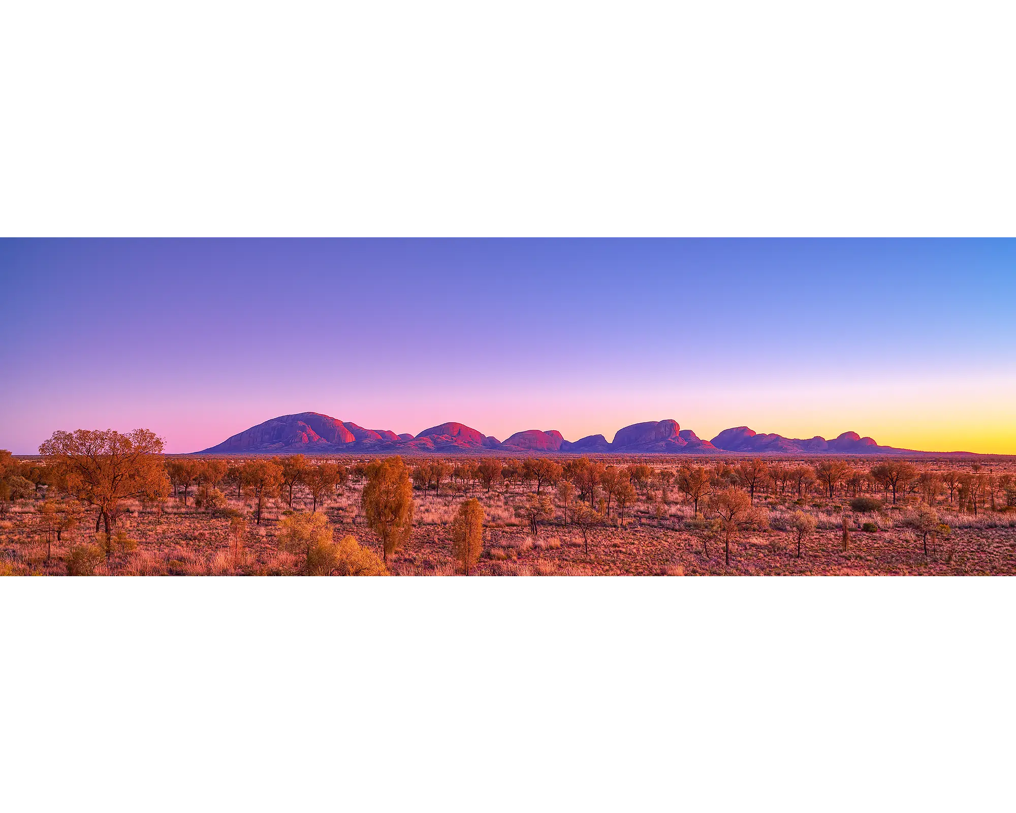 Natural Wonder - Sunrise over Olgas, Kata Tjuta, Northern Territory, Australia.