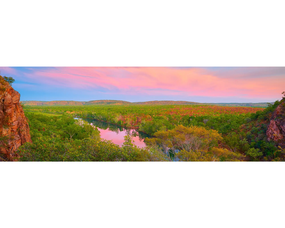 New Day. Sunrise, Katherine Gorge and Katherine River, Northern Territory, Australia.