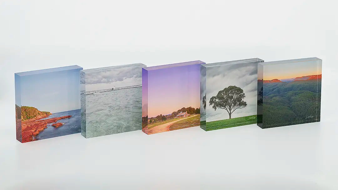 New South Wales acrylic block collection. Australian Artwork.