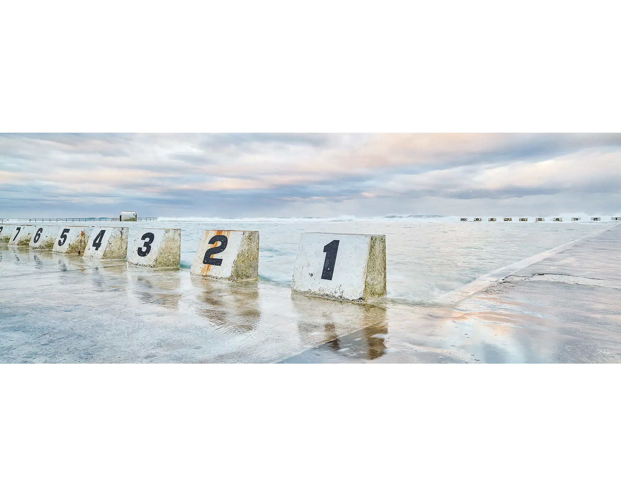 Ocean Baths 1000 piece jigsaw puzzle reference image.