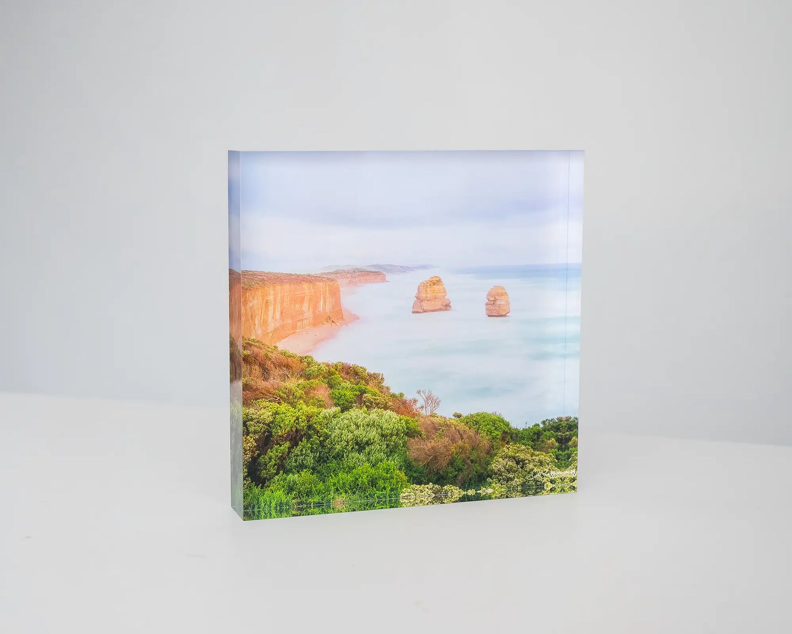 Ocean Blur. Acrylic block of the Great Ocean Road, Victoria.