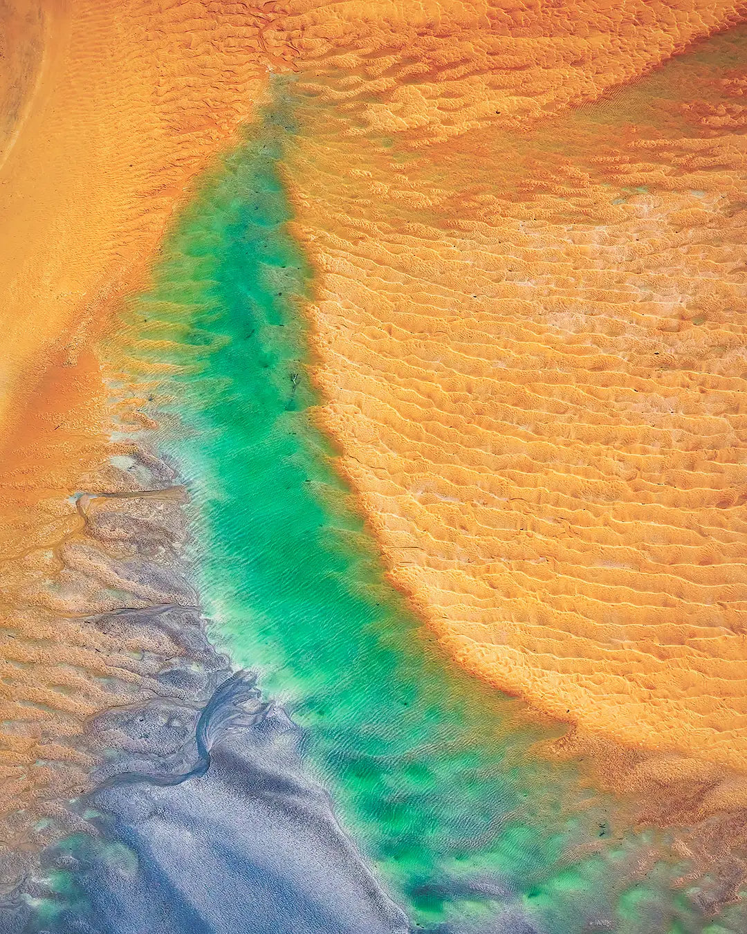 Opal Illusion - Tidal patterns, Roebuck Bay, The Kimberley, Western Australia