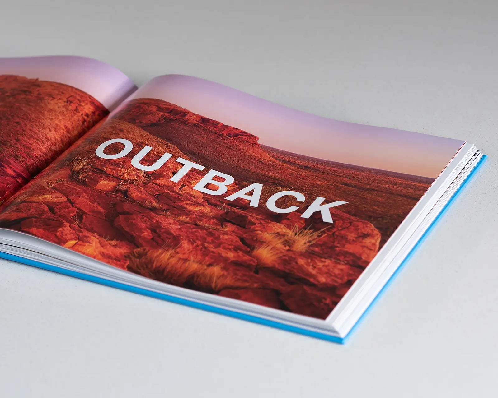 Outback section page of Australia book.