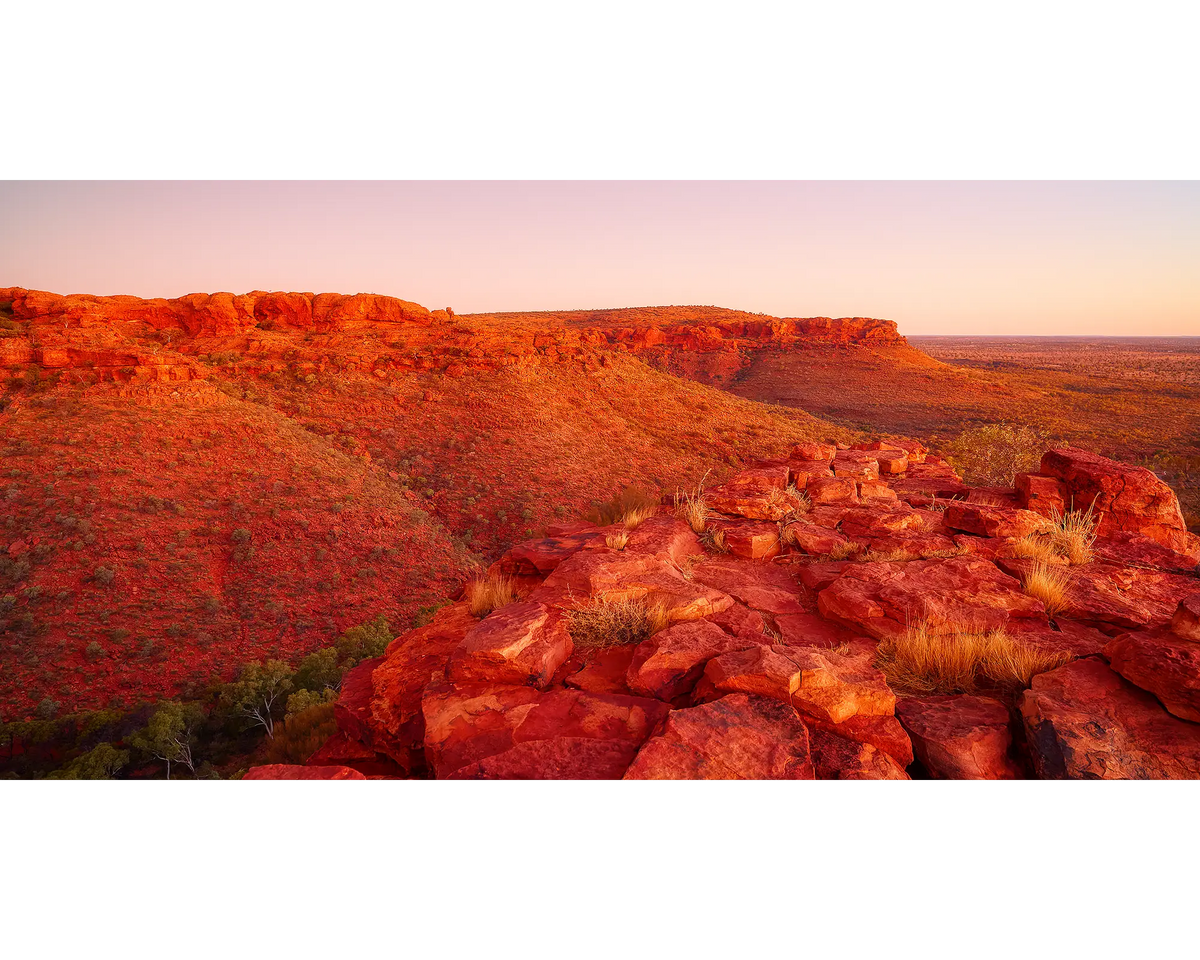Outback Solitude. Sunset over Kings Canyon, Northern Territory.