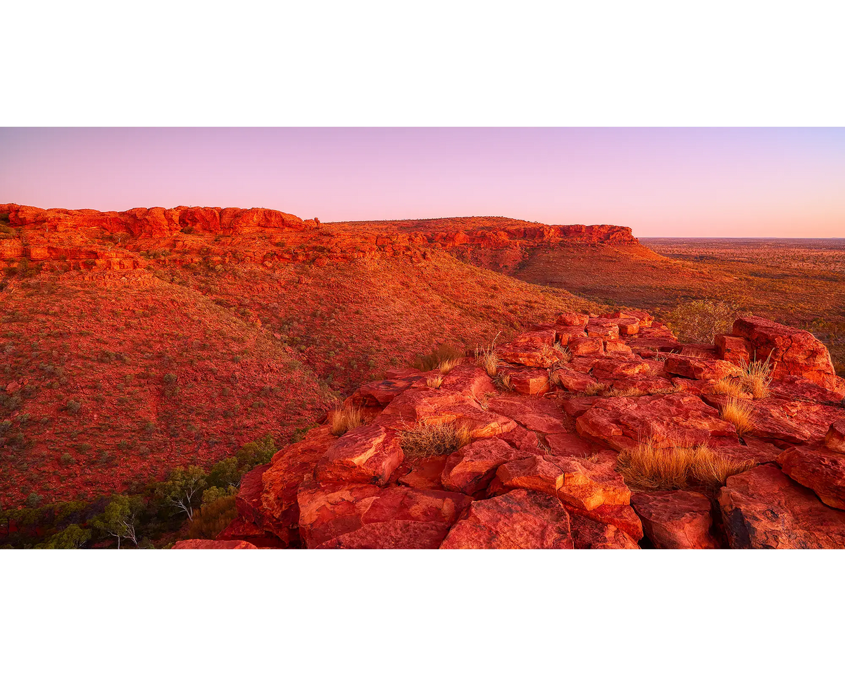 Outback Solitude. Sunset over Kings Canyon, Northern Territory, Australia.