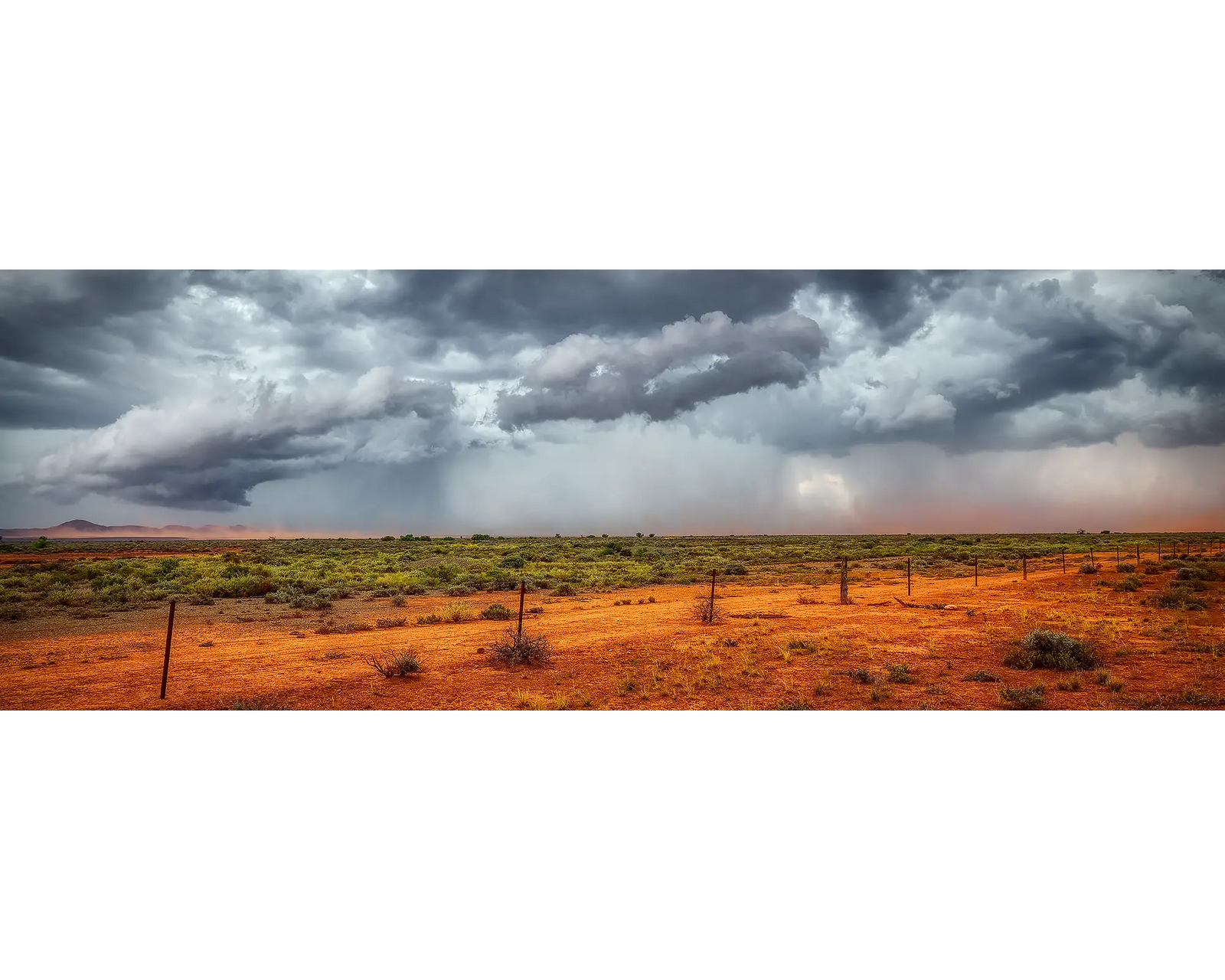 Outback Storm. South Australia desert.