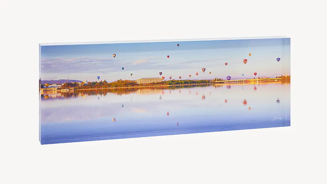 Panoramic acrylic block collection. Australian Artwork.