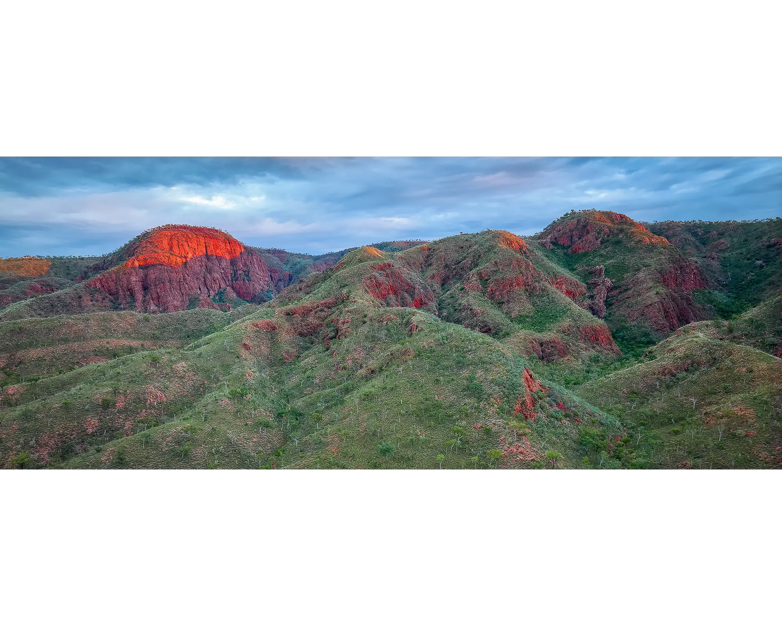 Patience. Sunrise on rock formation, Ngamoowalem Conservation Park, The Kimberley, Western Australia.