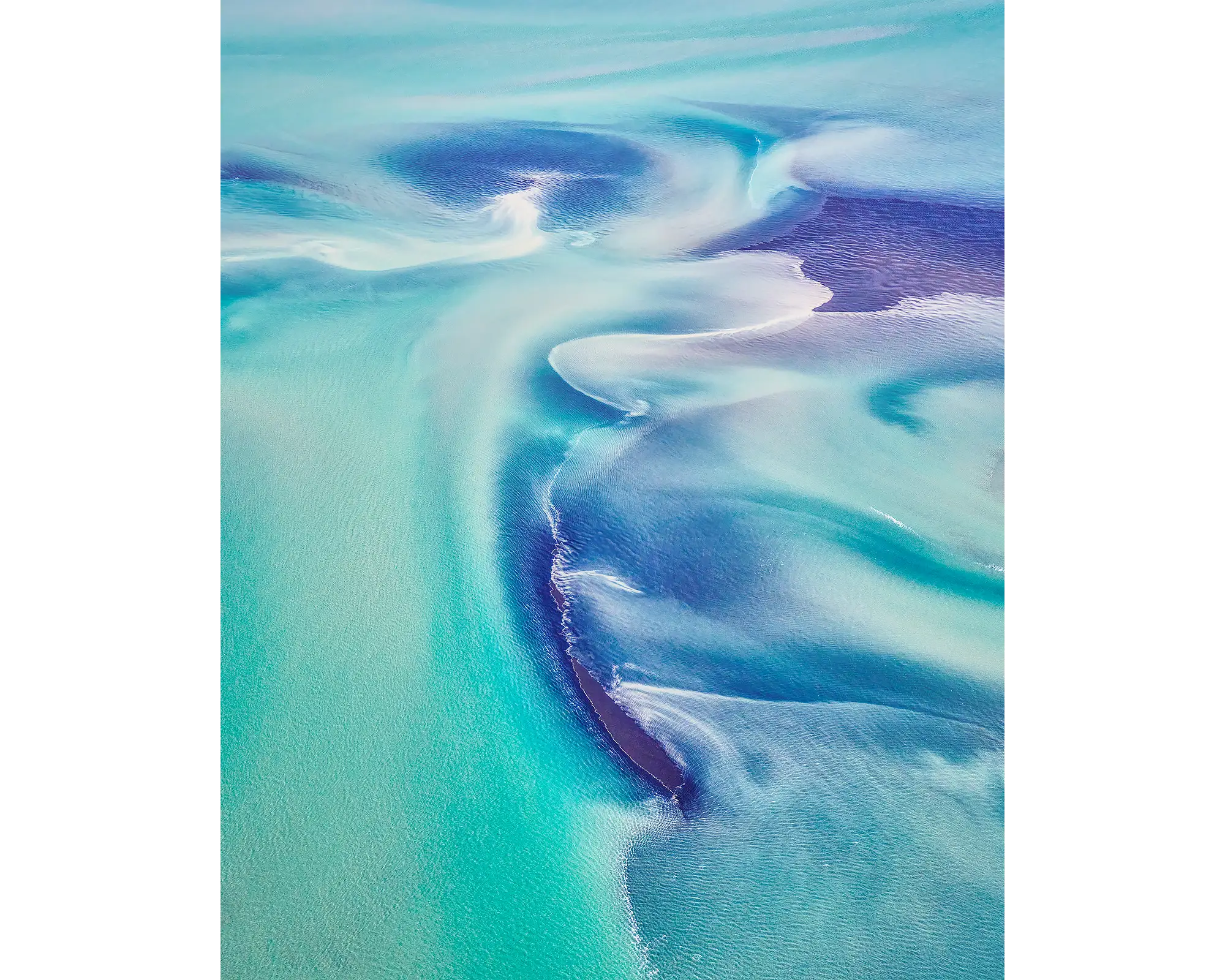 Permeate - Colours and patterns from a king tide in the Kimberley, Western Australia.