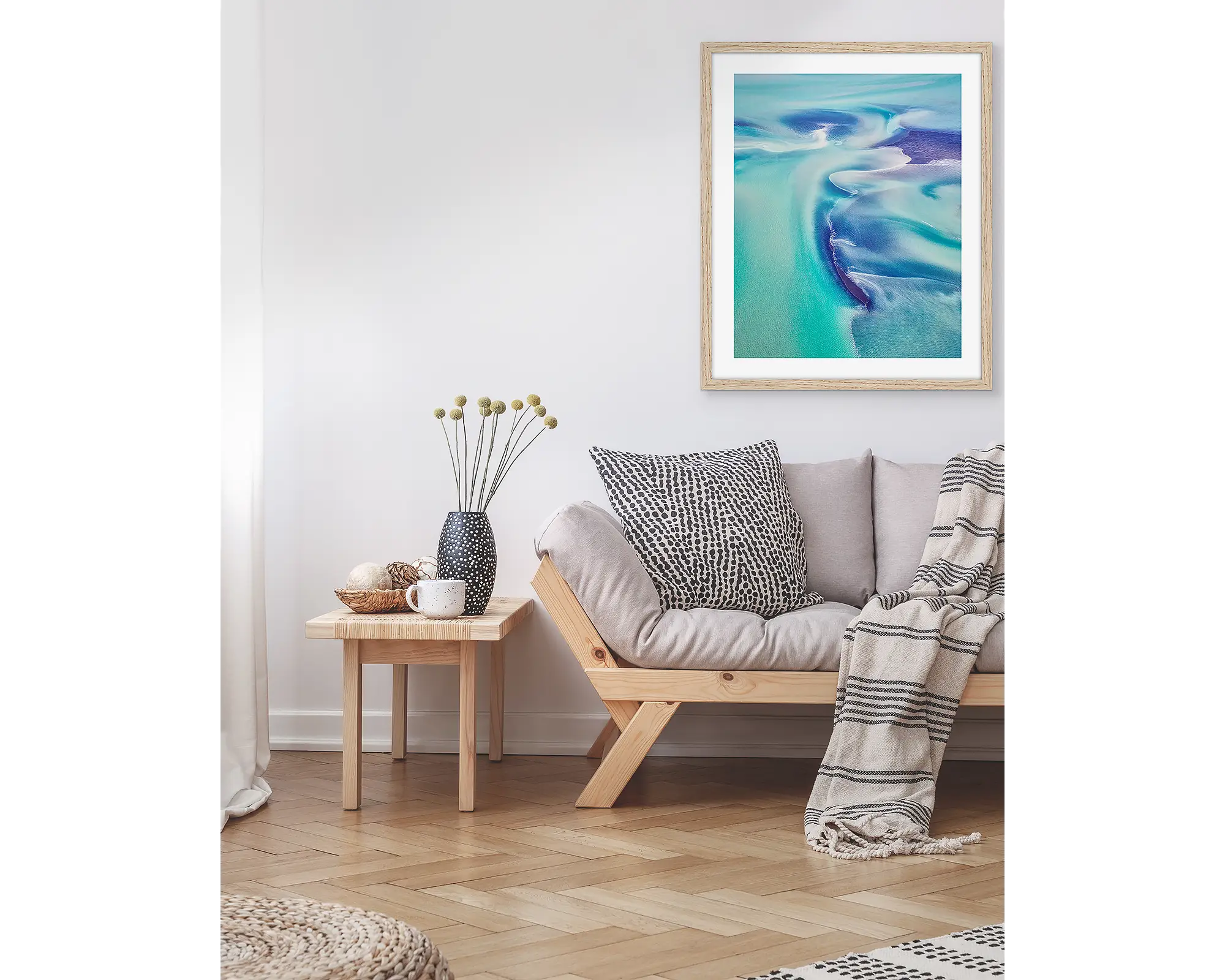 Permeate - Colours and patterns from a king tide in the Kimberley, Western Australia.